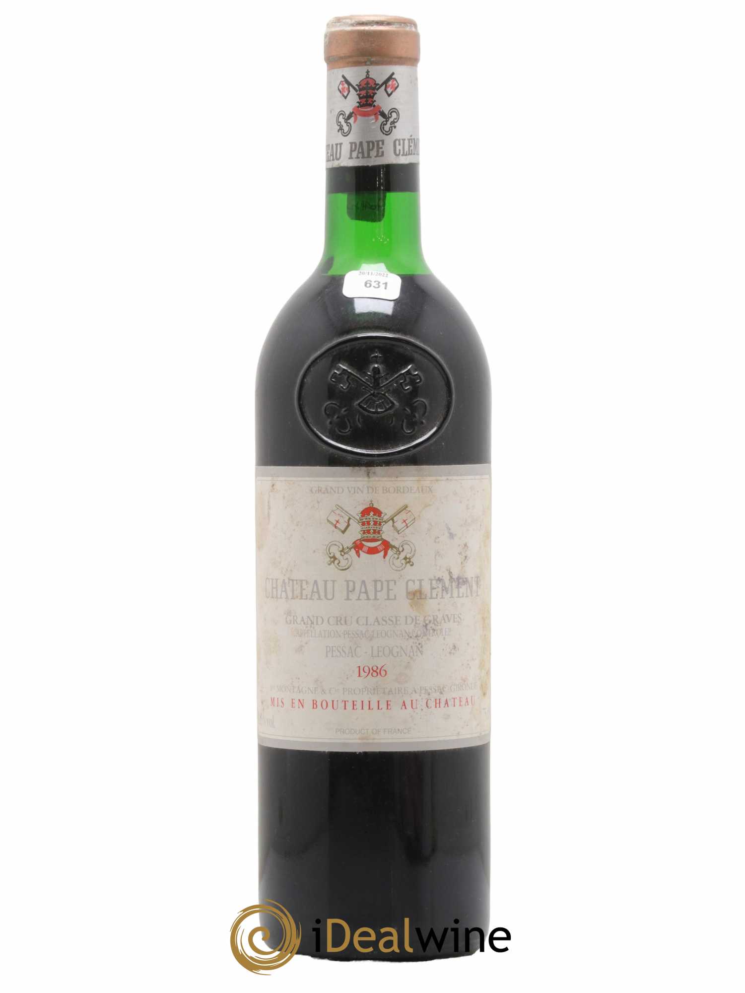 Château Pape Clément Cru Classé de Graves 1986 - Lot of 1 bottle - 0