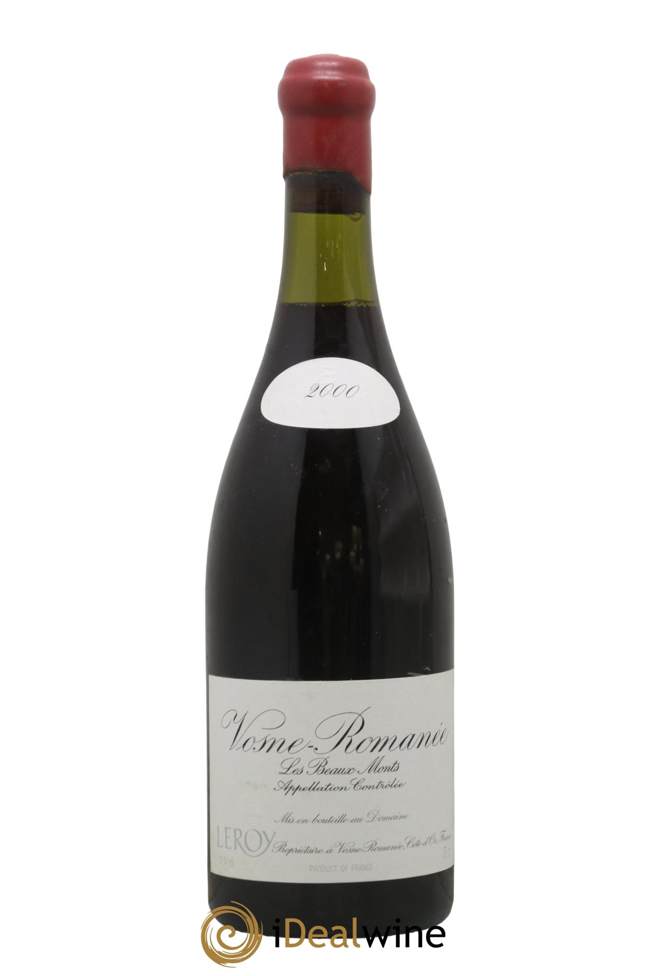 Vosne-Romanée 1er Cru Les Beaux-Monts Leroy (Domaine) 2000 - Lot de 1 bouteille - 0