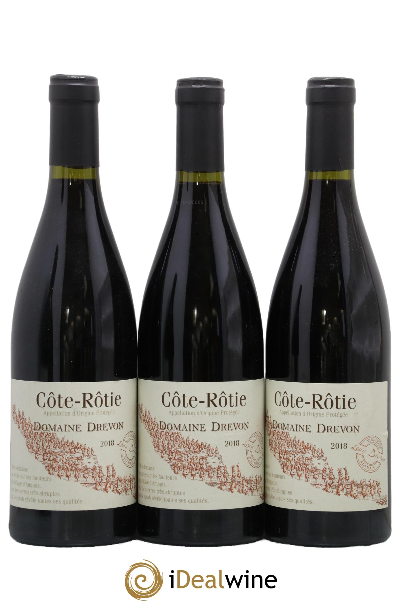Côte-Rôtie Domaine Drevon 2018 - Posten von 3 Flaschen - 0