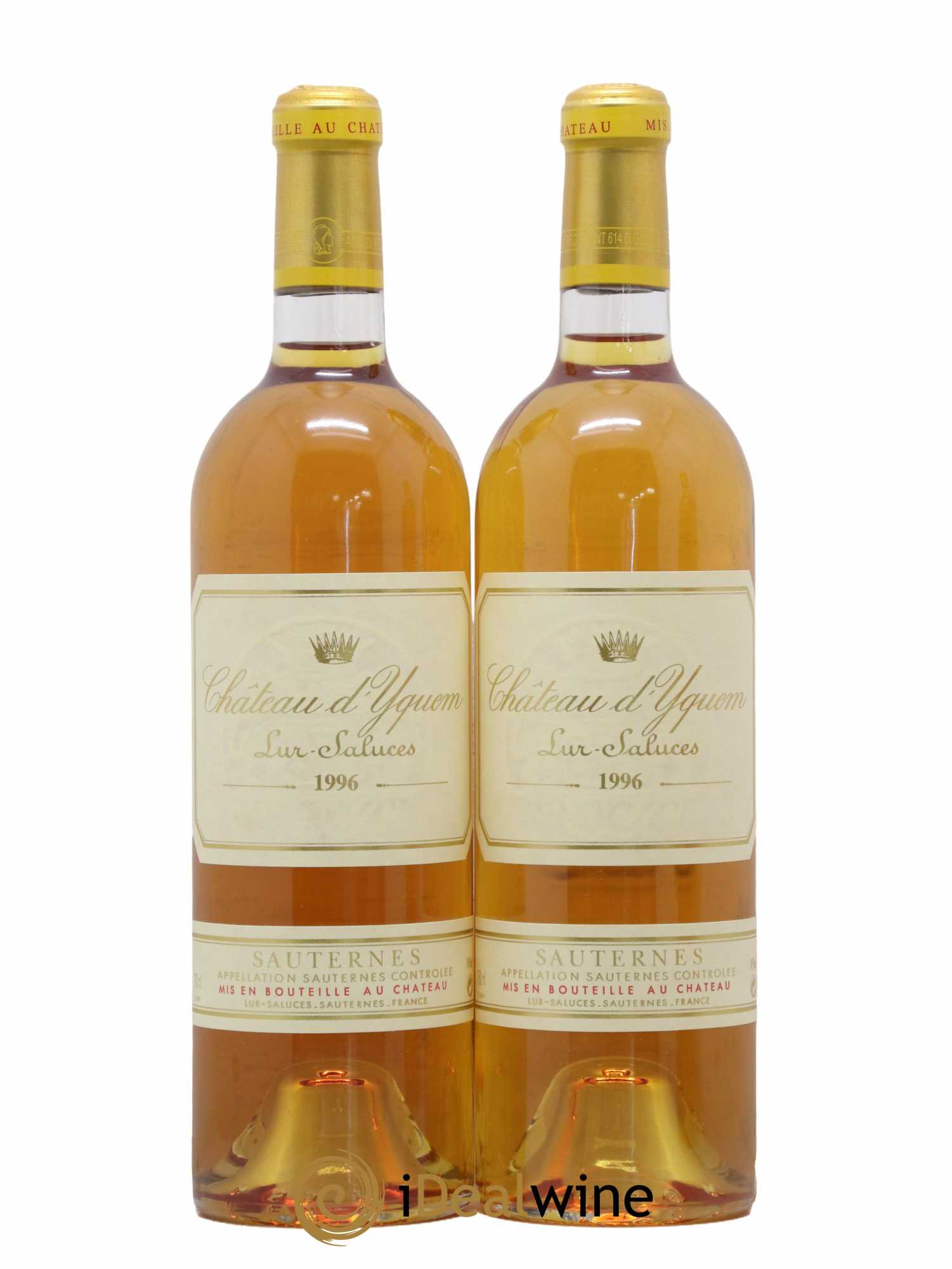 Château d' Yquem 1er Cru Classé Supérieur 1996 - Lotto di 2 bottiglie - 0