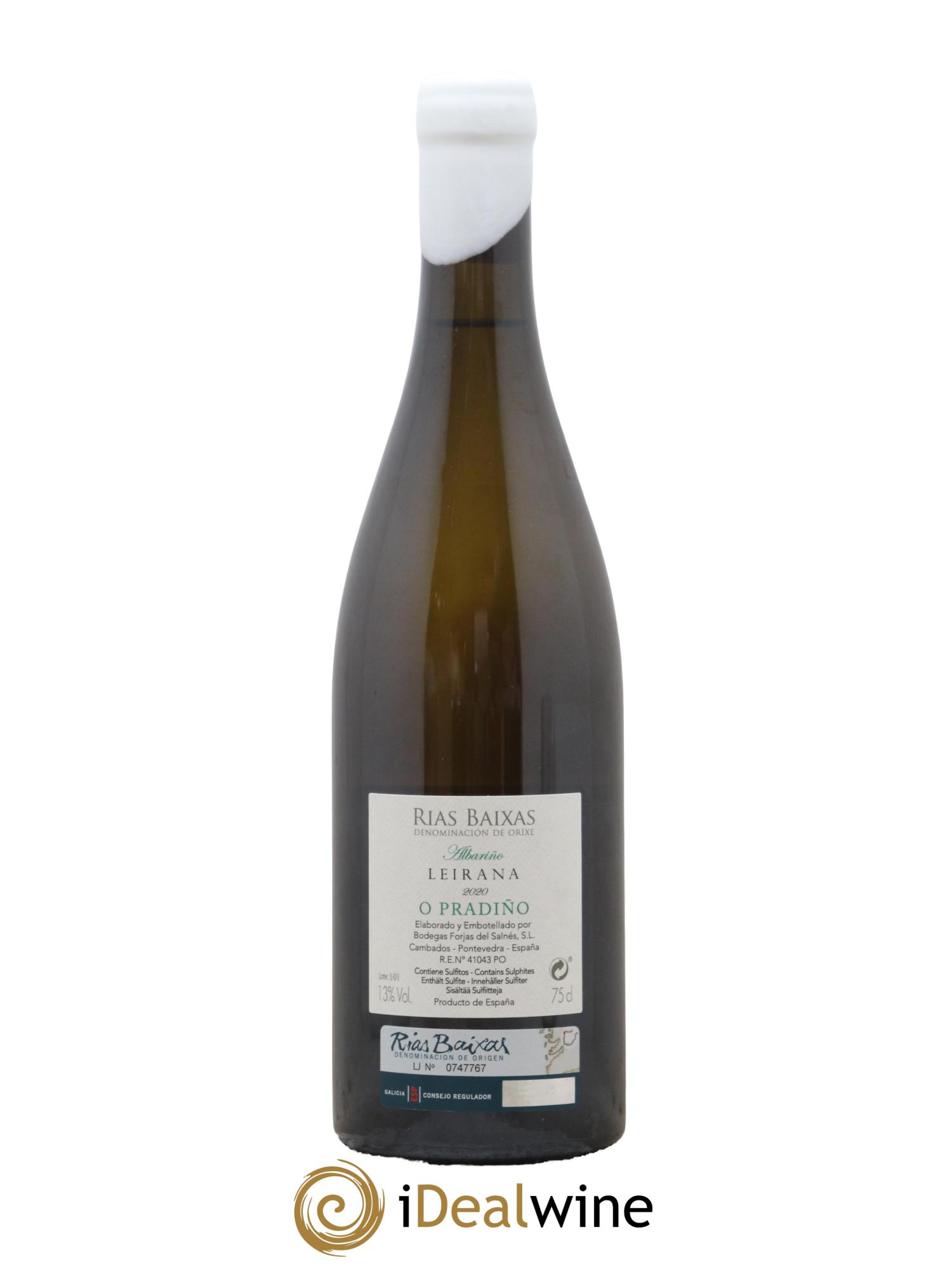 Rias Baixas Forjas Del Salnes Leirana O Pradino 2020 - Lot de 1 bouteille - 1