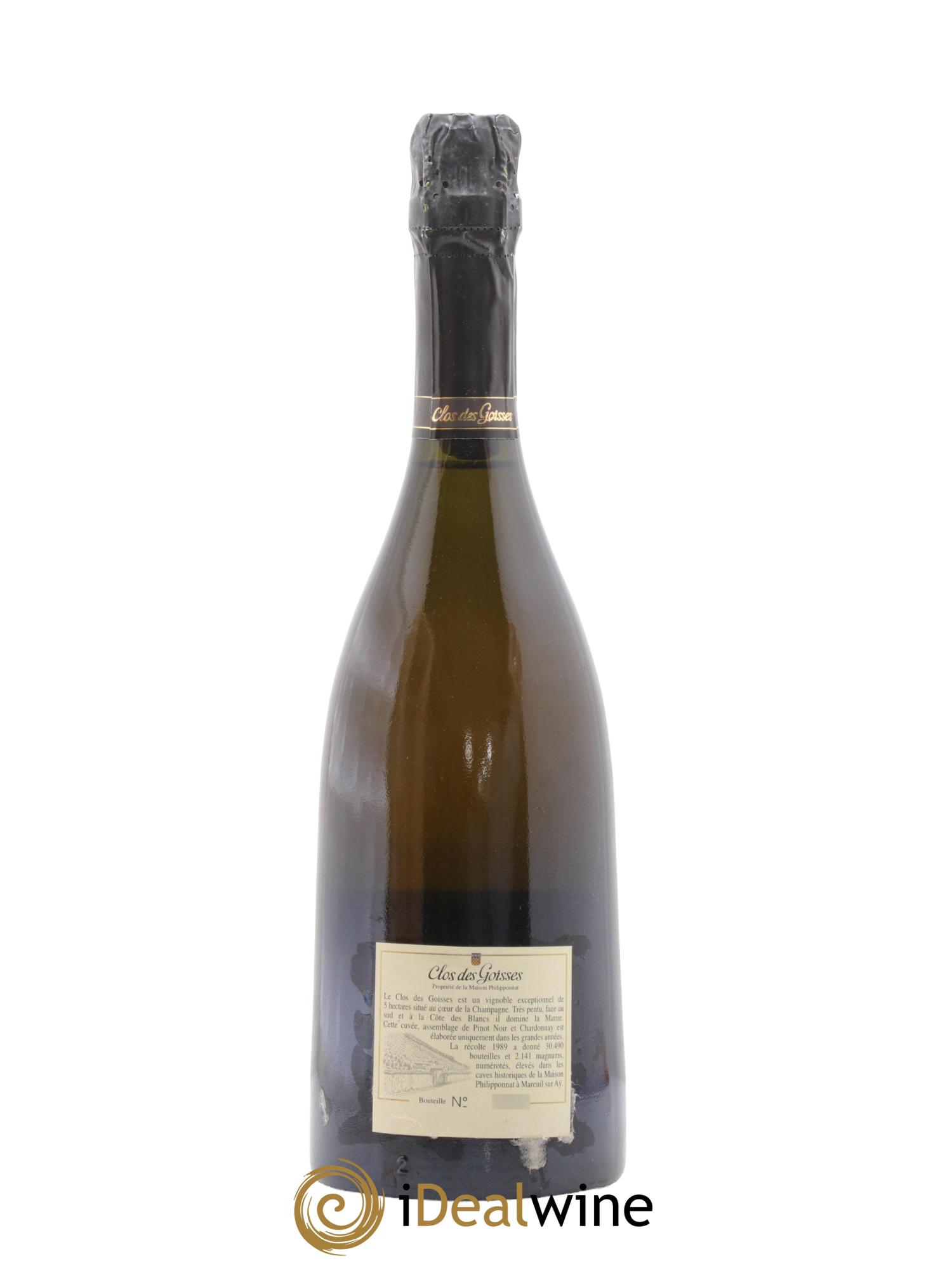 Clos des Goisses Philipponnat 1989 - Lotto di 1 bottiglia - 2