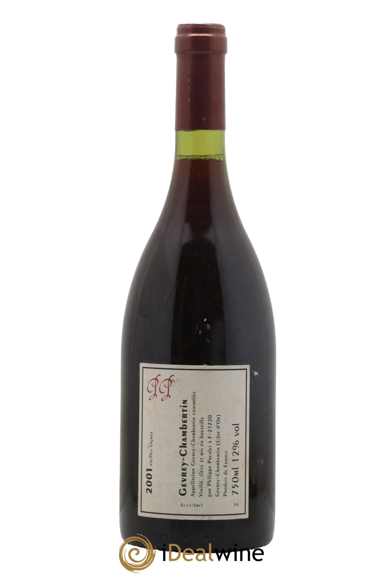 Gevrey-Chambertin Philippe Pacalet 2001 - Lot de 1 bouteille - 1