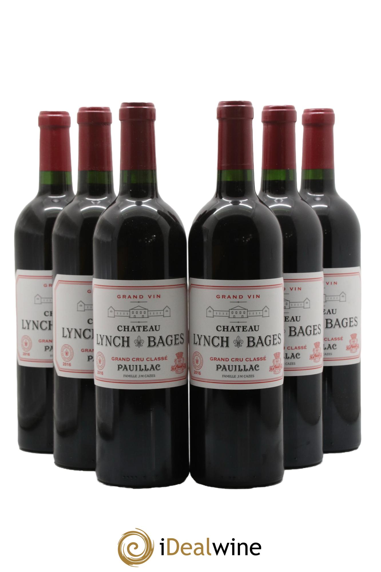 Château Lynch Bages 5ème Grand Cru Classé 2016 - Posten von 6 Flaschen - 0