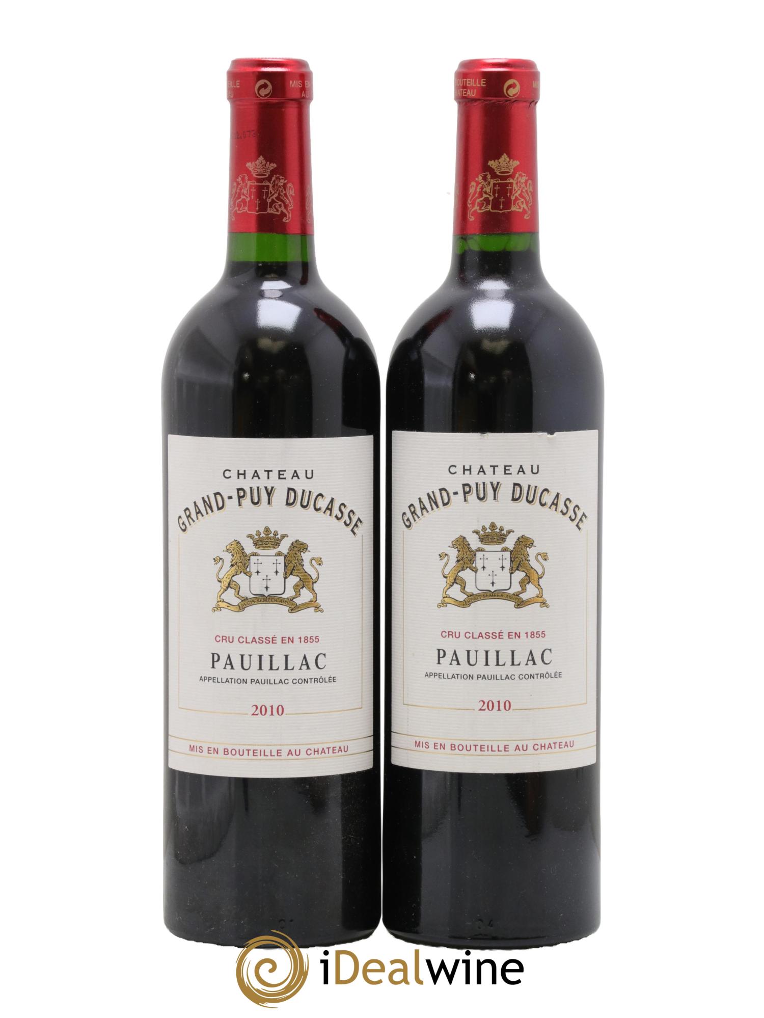 Château Grand Puy Ducasse 5ème Grand Cru Classé 2010 - Lot de 2 bouteilles - 0