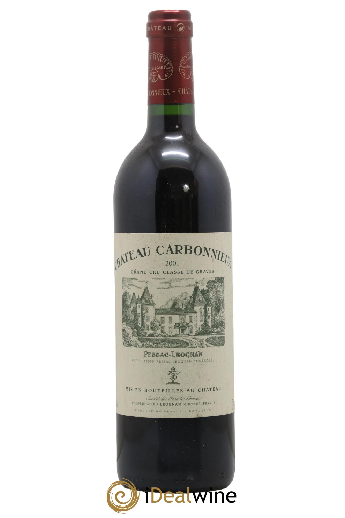 Château Carbonnieux Cru Classé de Graves 2001 - Lot de 1 bouteille - 0