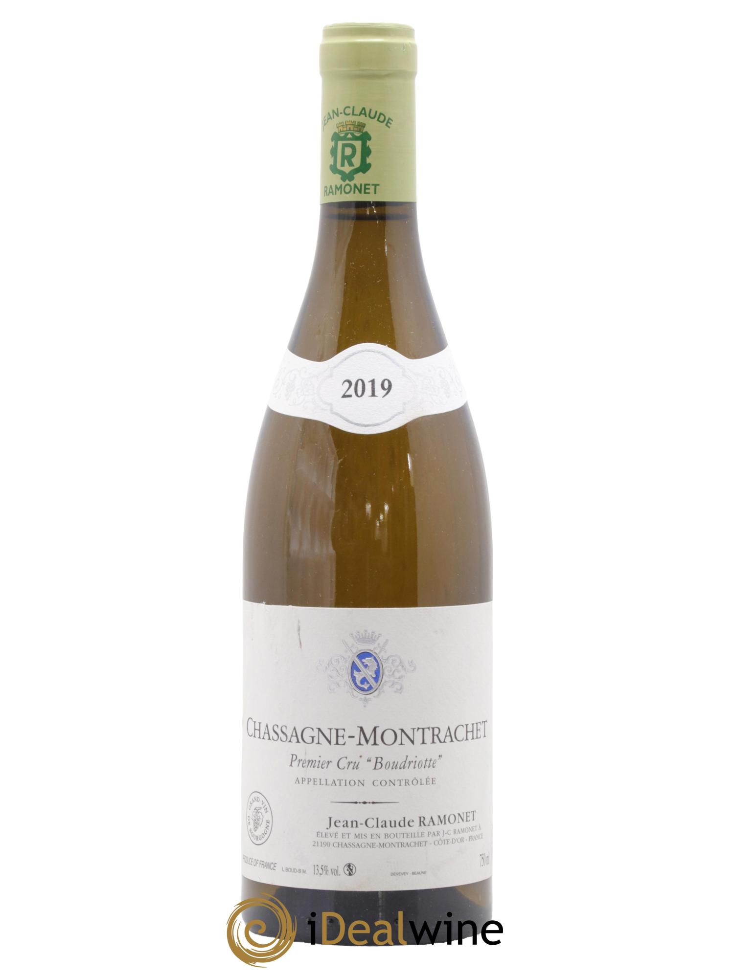 Chassagne-Montrachet 1er Cru Boudriotte Ramonet (Domaine) 2019 - Lot de 1 bouteille - 0