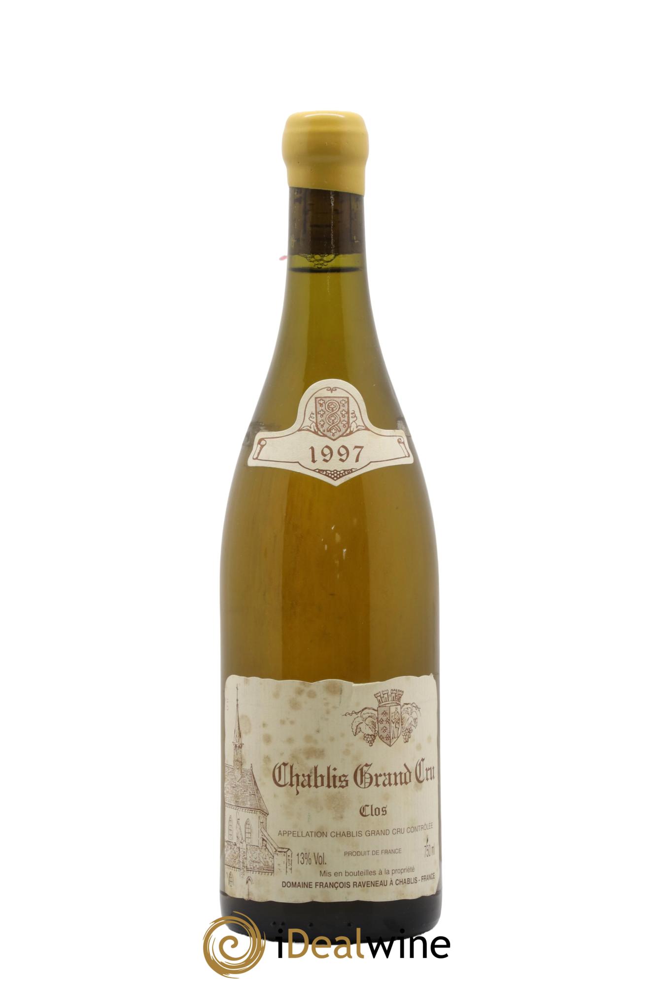 Chablis Grand Cru Clos Raveneau (Domaine) 1997 - Lot de 1 bouteille - 0