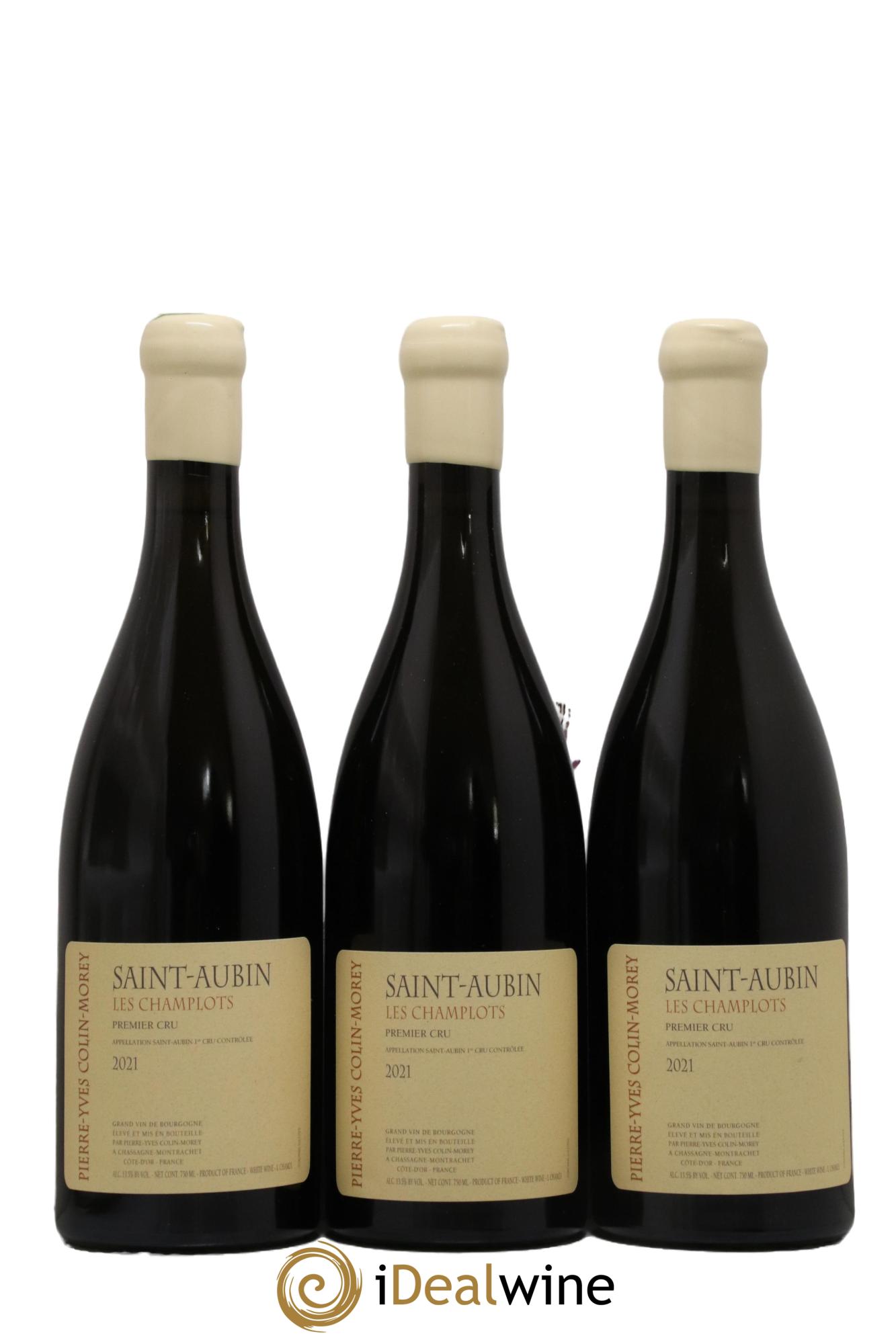 Saint-Aubin 1er Cru Les Champlots Pierre-Yves Colin Morey 2021 - Lot de 3 bouteilles - 0