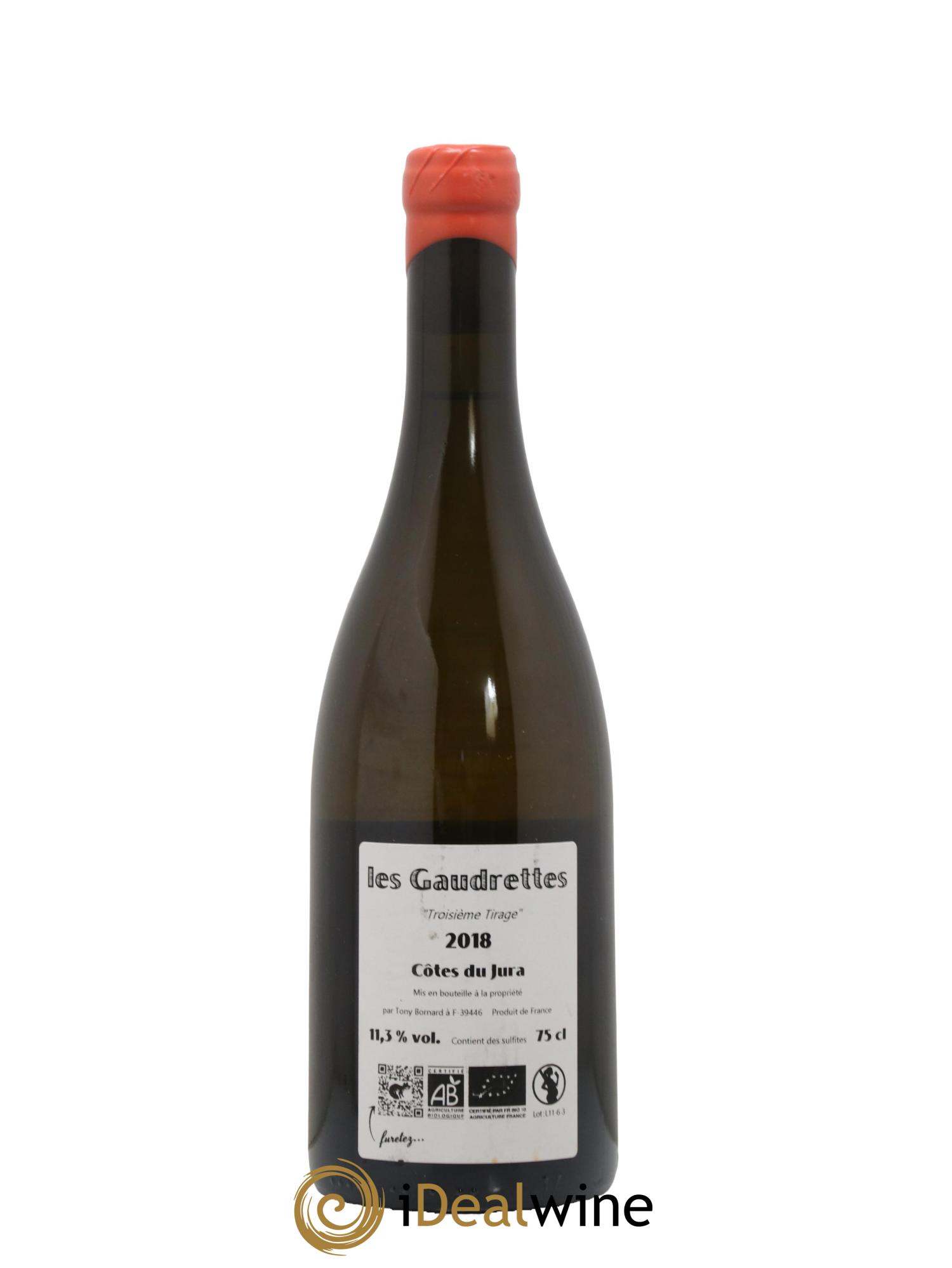 Côtes du Jura Les Gaudrettes Bornard 2018 - Lot de 1 bouteille - 1