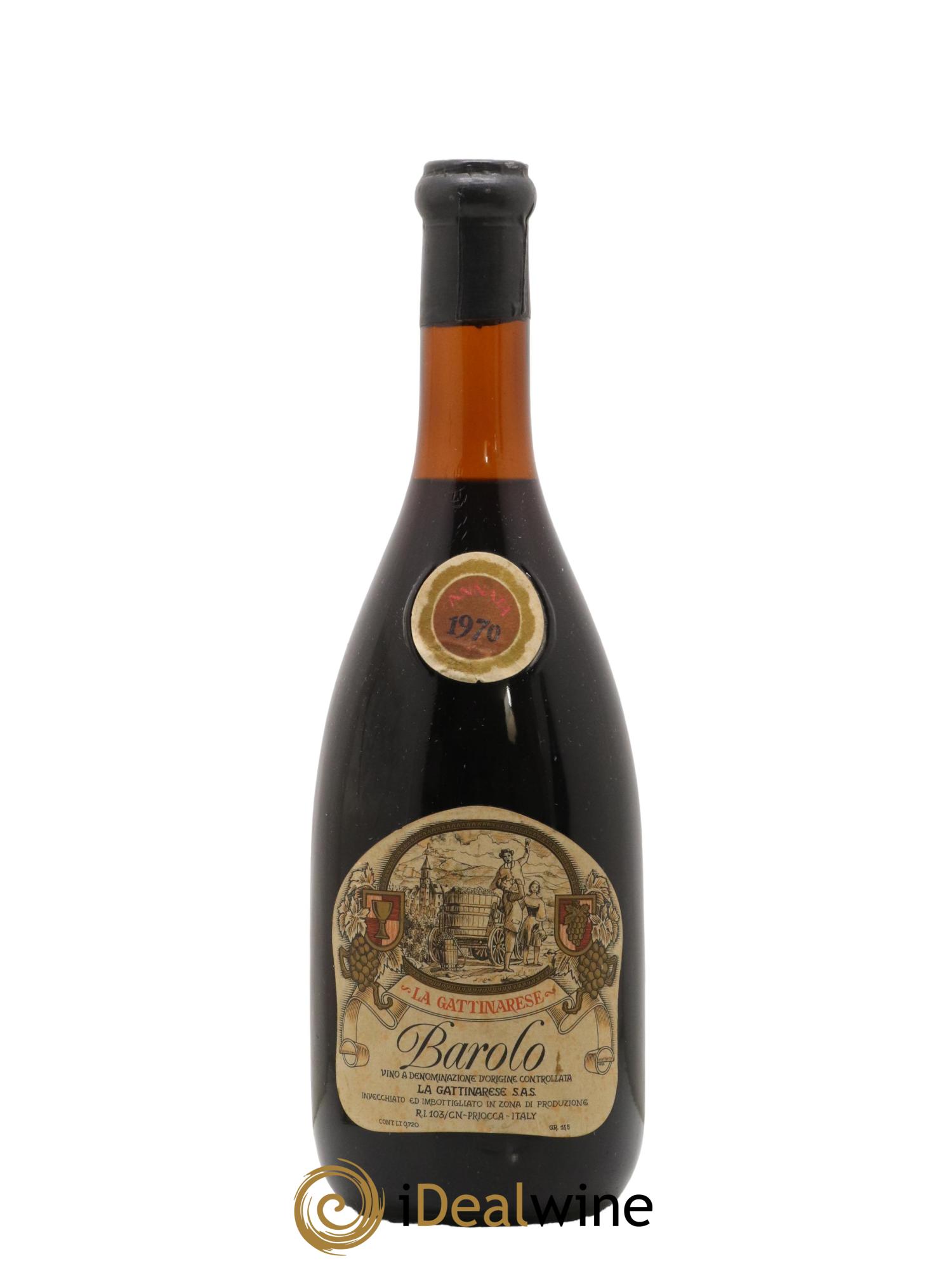 Barolo La Gattinarese 1970 - Lot de 1 bouteille - 0