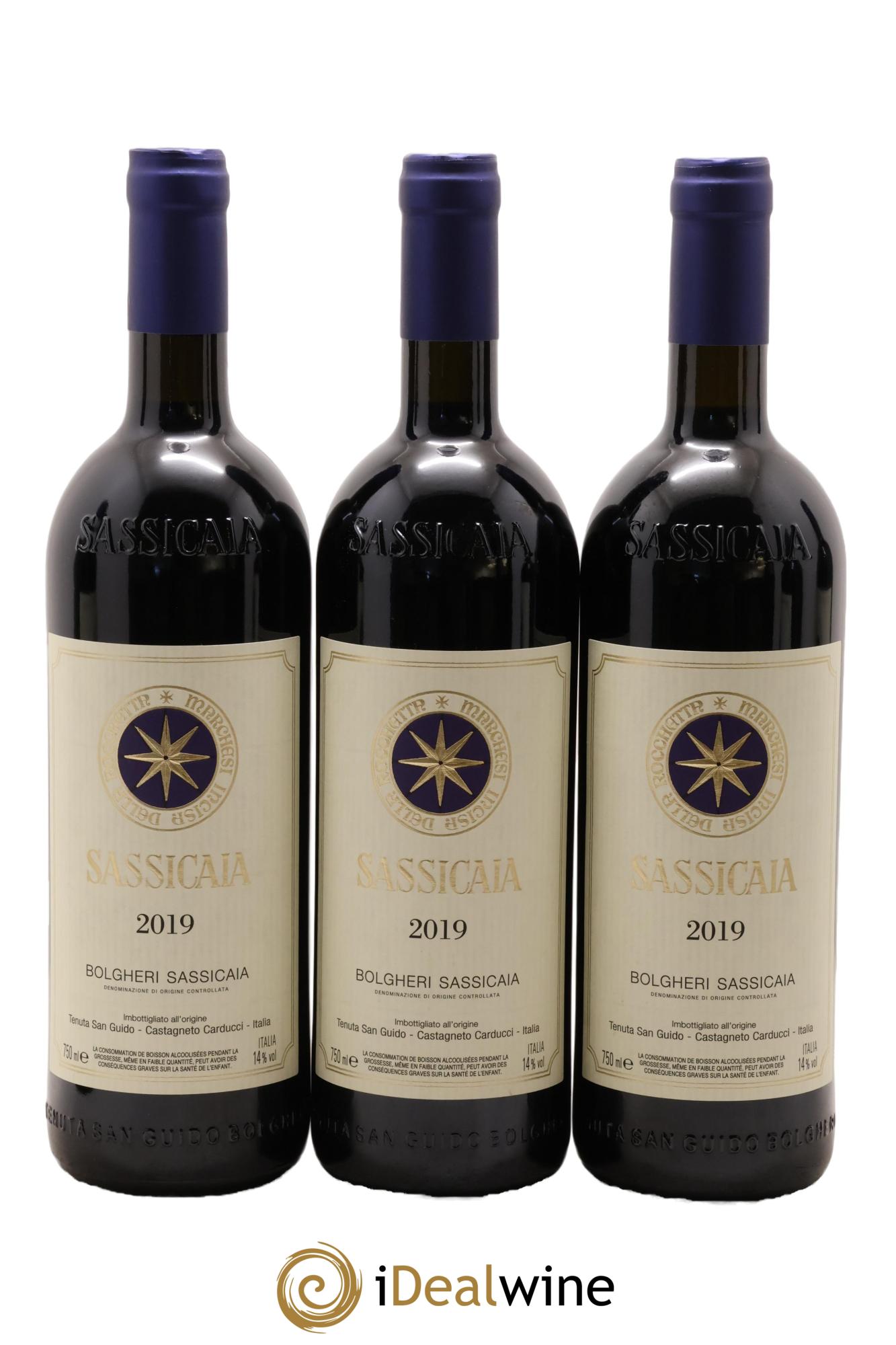 Bolgheri DOC Sassicaia Tenuta San Guido 2019 - Lotto di 6 bottiglie - 1