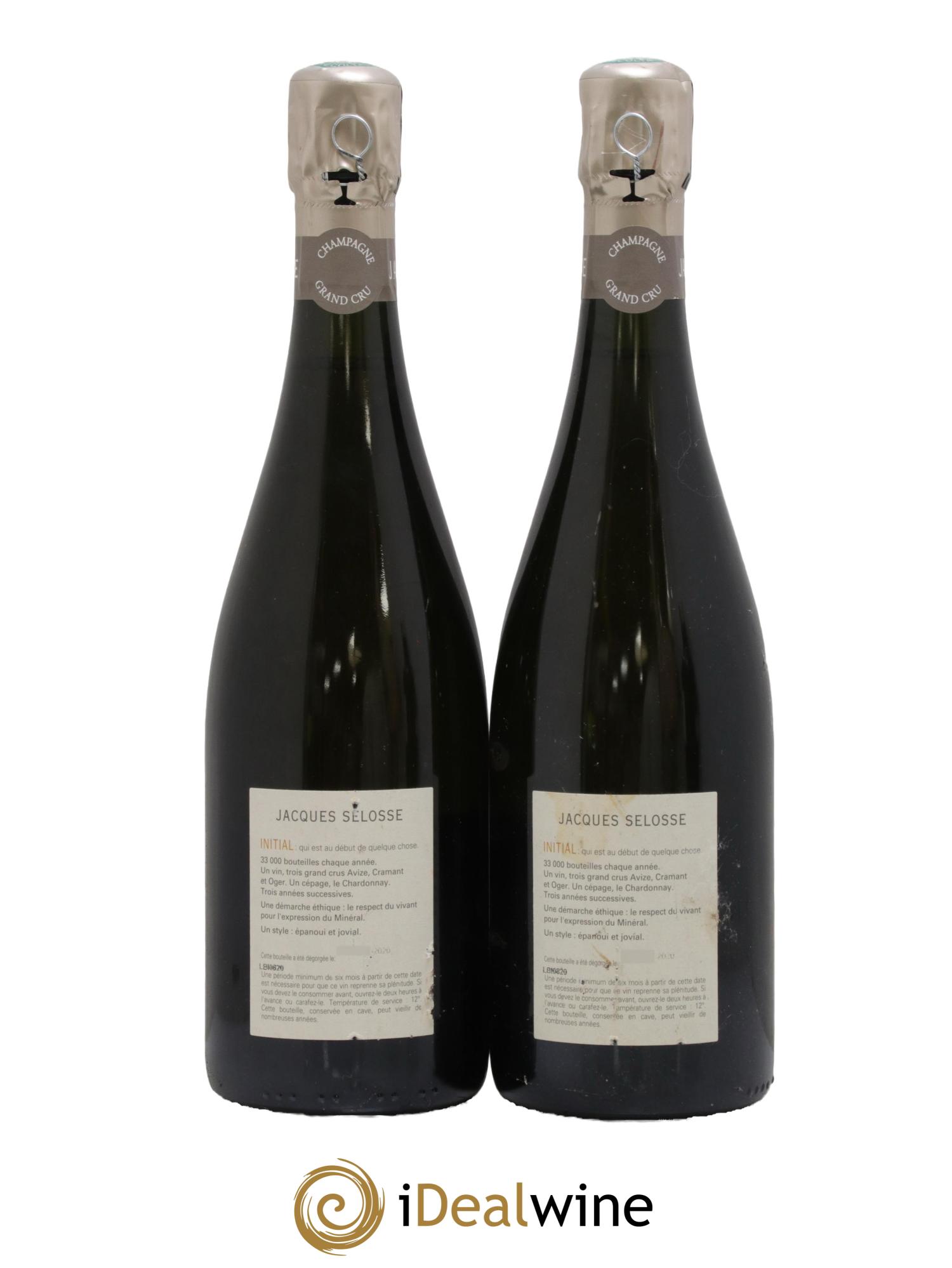 Initial Brut Jacques Selosse - Lot of 2 bottles - 1