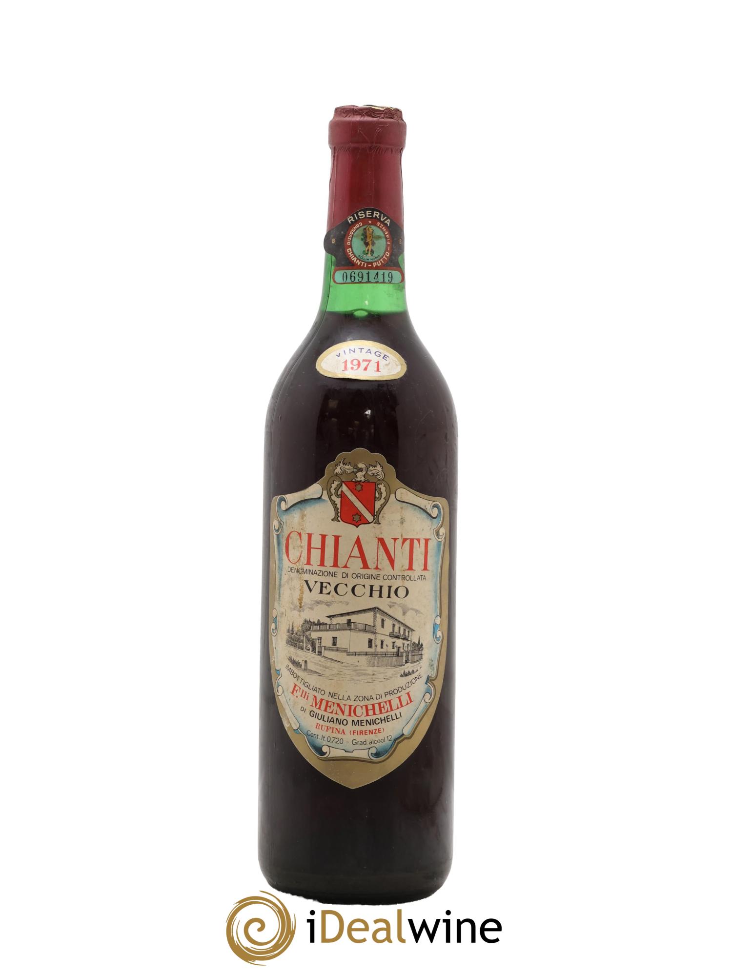 Chianti DOCG Vecchio Menichelli 1971 - Lot de 1 bouteille - 0