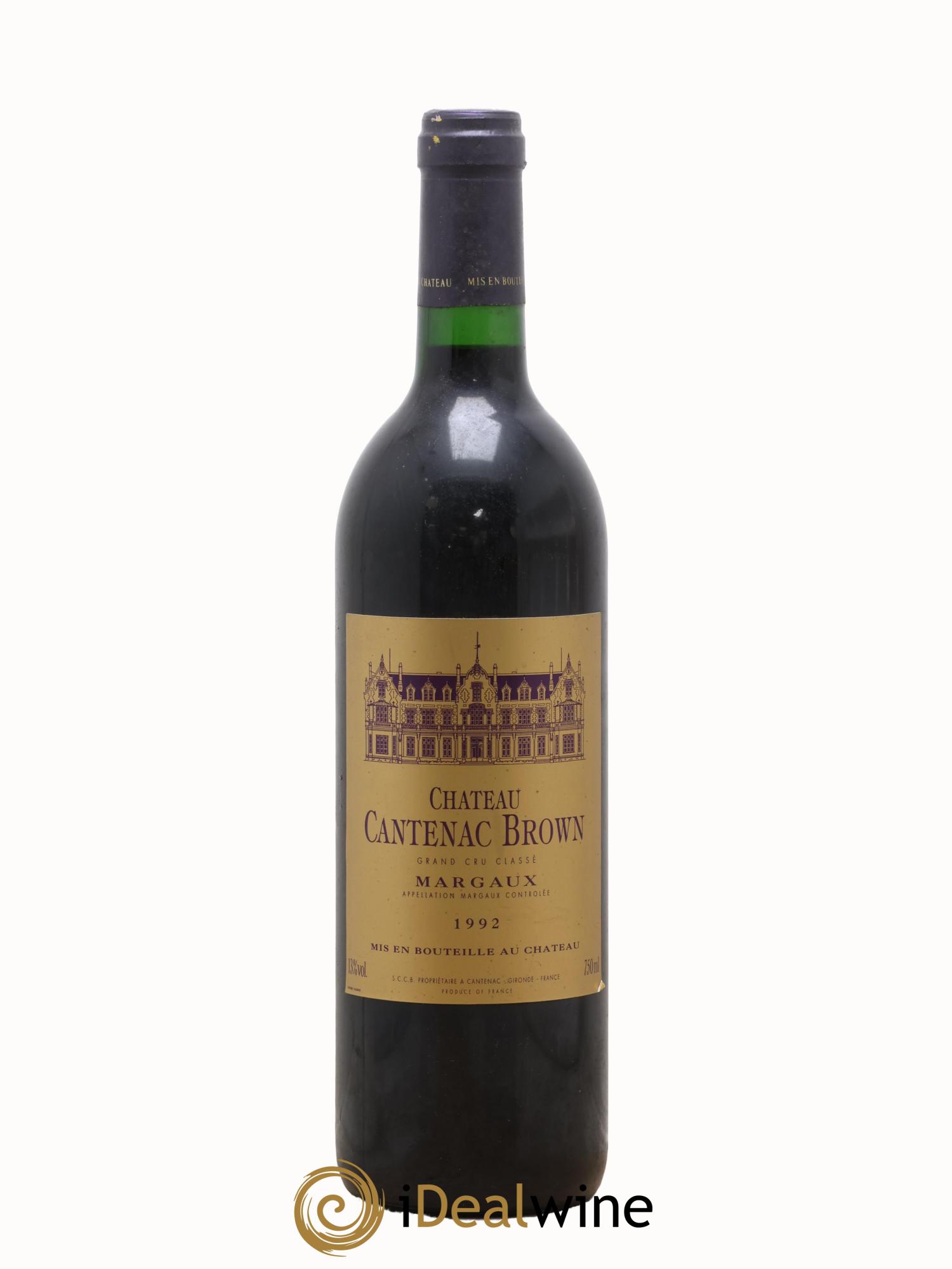 Château Cantenac Brown 3ème Grand Cru Classé 1992 - Posten von 1 Flasche - 0