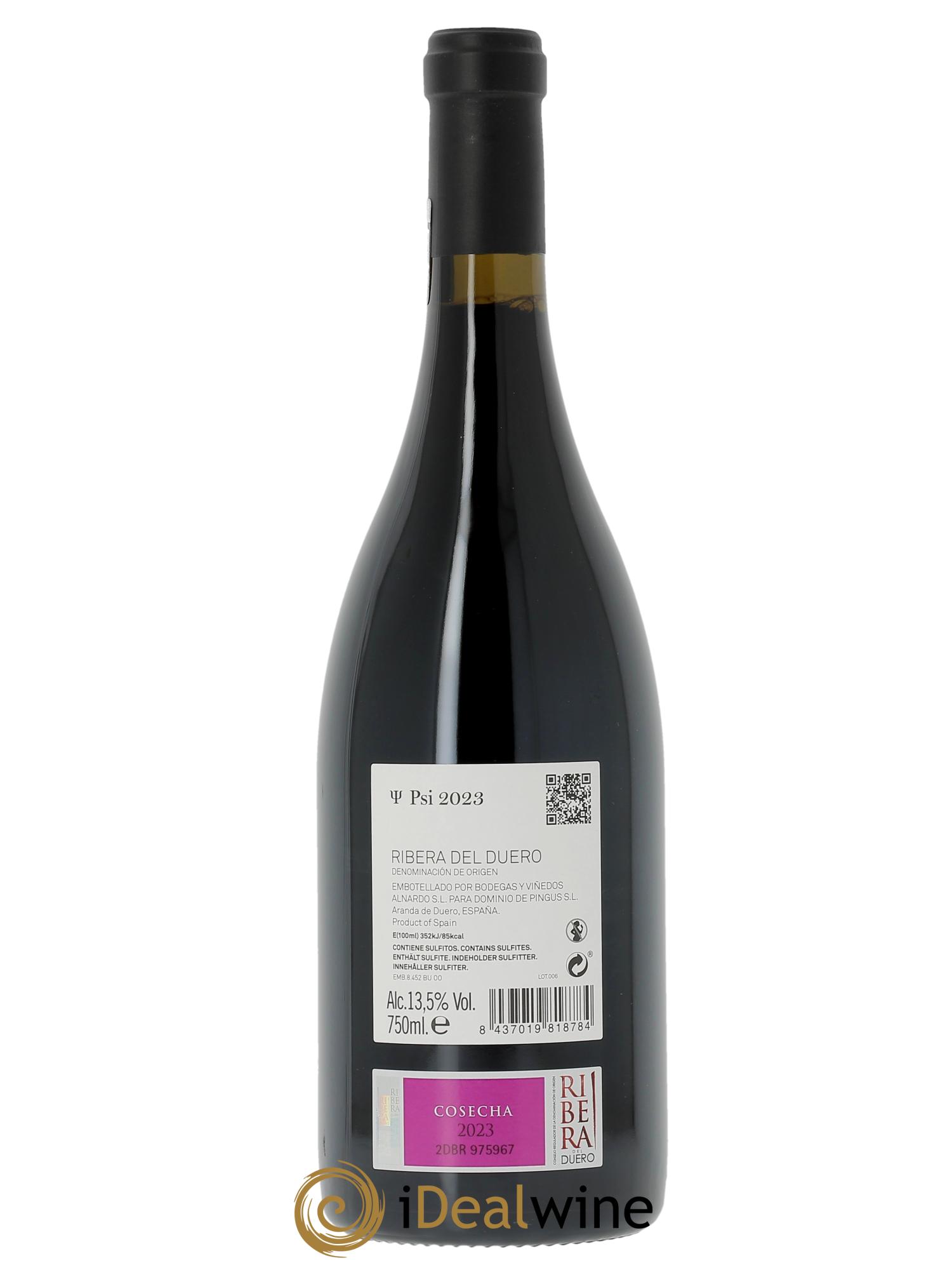 Ribera Del Duero DO PSI Dominio de Pingus - Peter Sisseck 2023 - Lot de 1 bouteille - 1