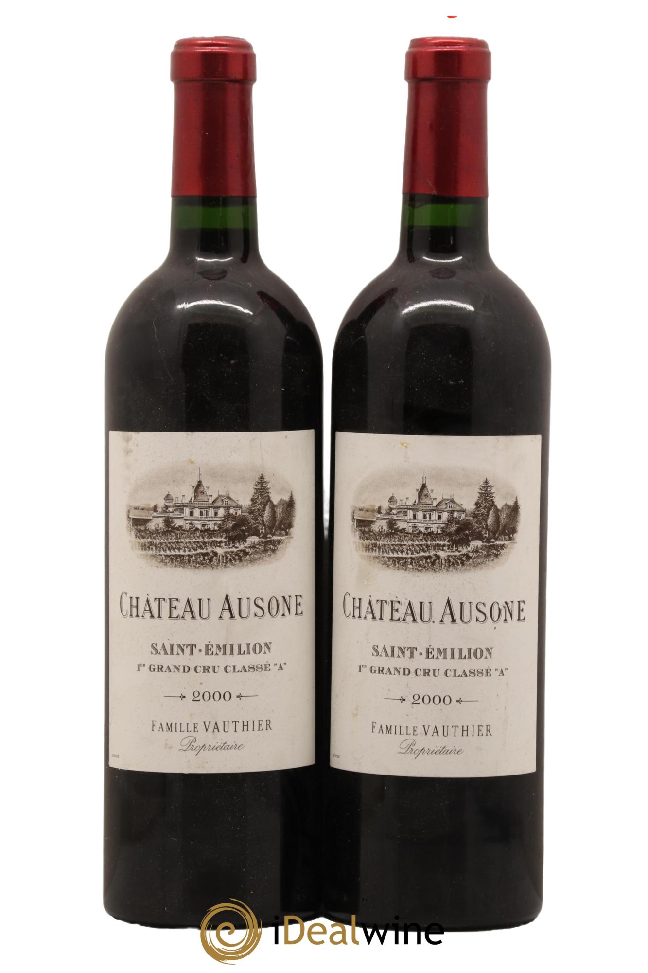 Château Ausone 1er Grand Cru Classé A 2000 - Lot de 2 bouteilles - 0