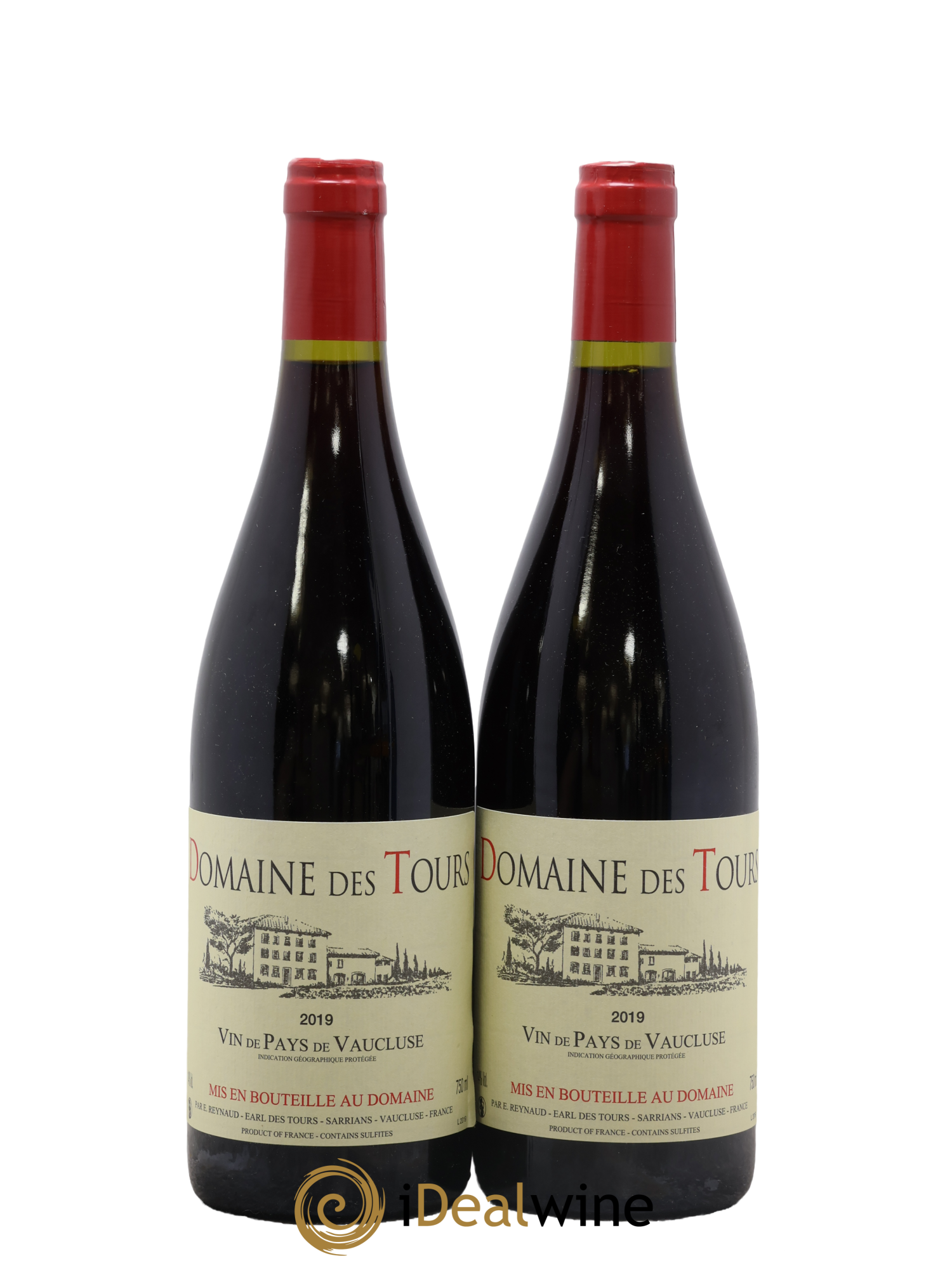 Vaucluse (Vin de Pays de Vaucluse) Domaine des Tours Emmanuel Reynaud 2019 - Lot de 2 bouteilles - 0