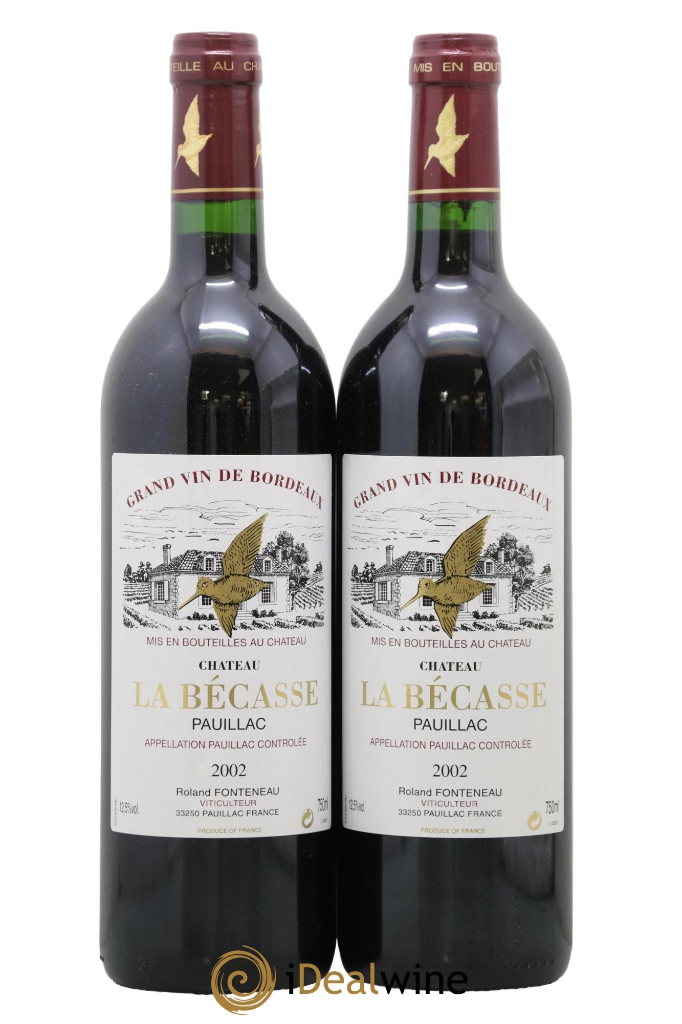 Château la Bécasse 2002 - Posten von 2 Flaschen - 0