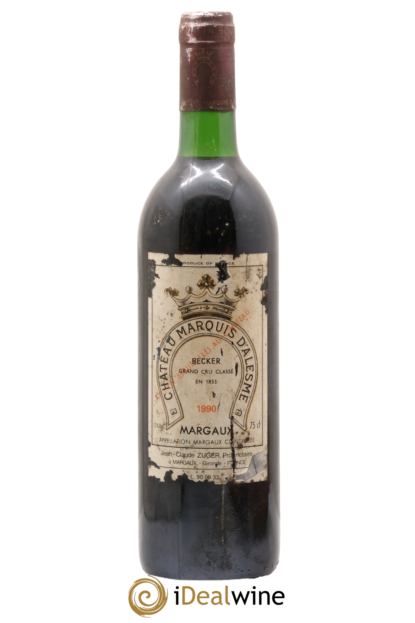 Château Marquis d'Alesme 1990 - Lot of 1 bottle - 0