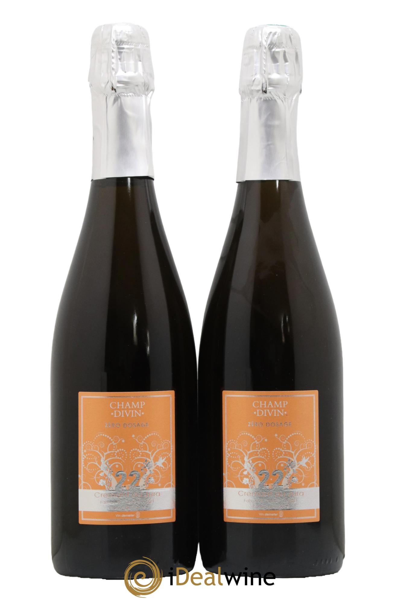 Crémant du Jura Zero Dosage Champ Divin - Lot de 2 bouteilles - 0