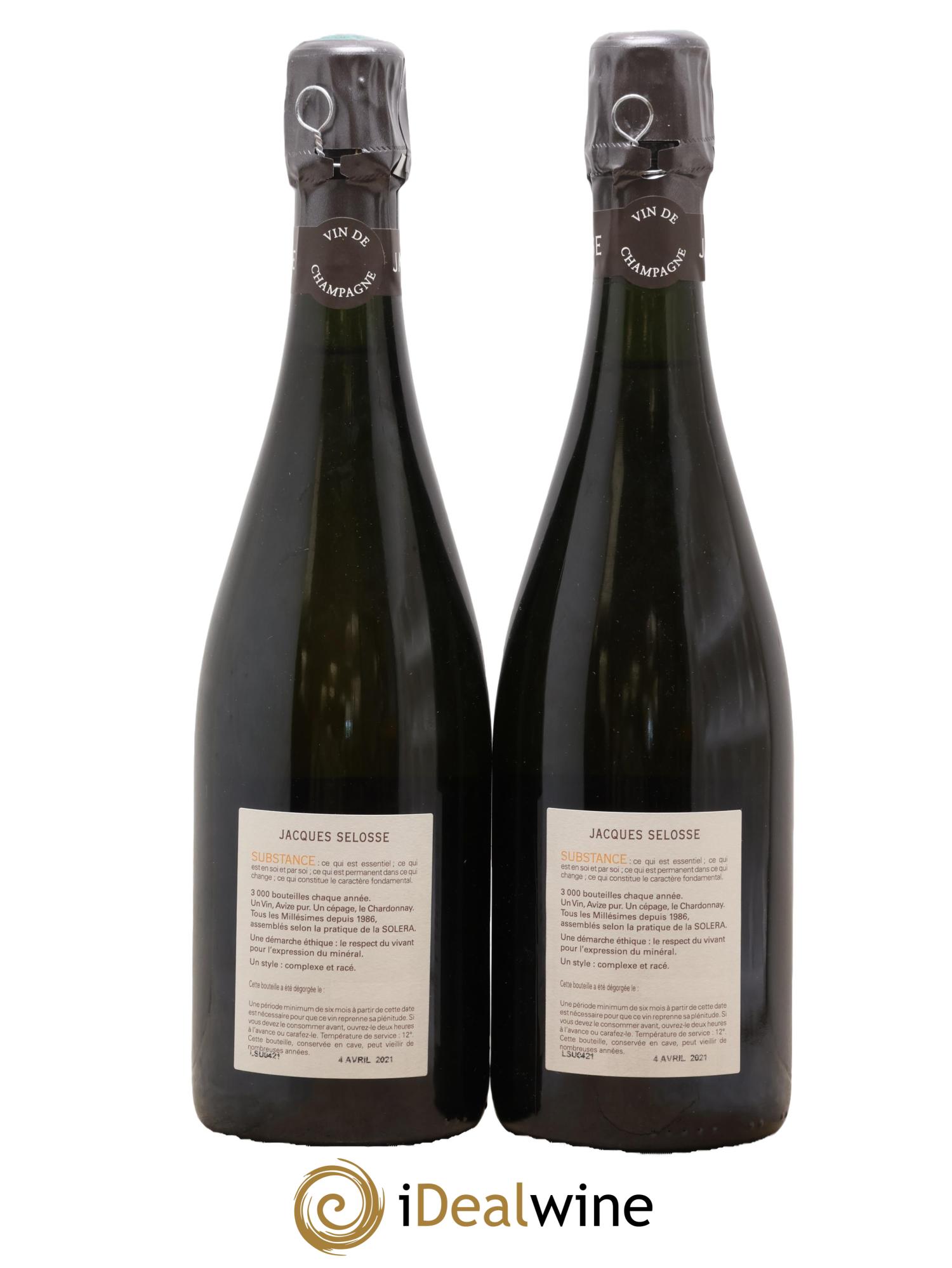 Substance Jacques Selosse - Posten von 2 Flaschen - 1