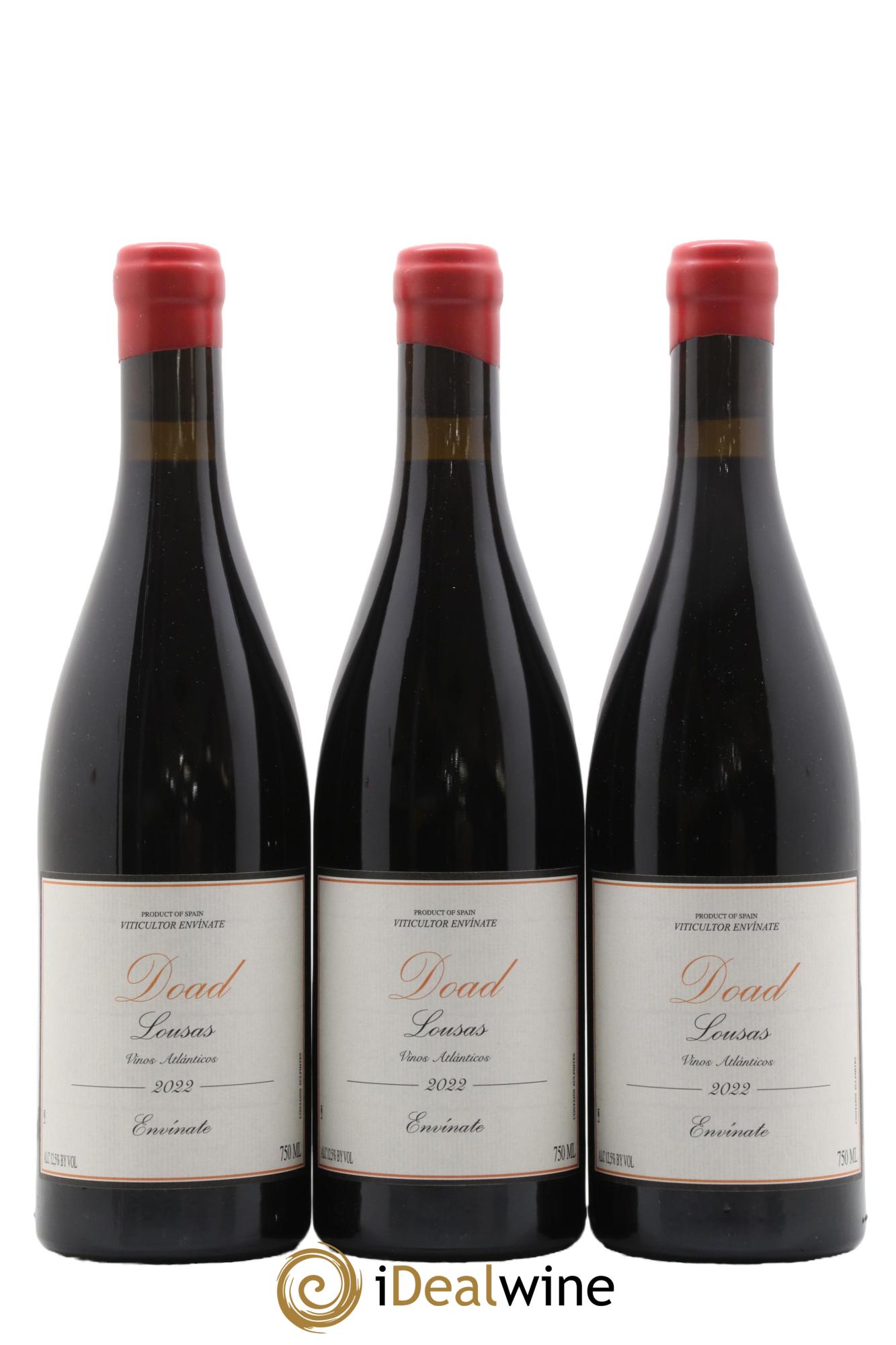 Vinos Atlánticos Lousas Parcela Doad Envinate 2022 - Lot de 3 bouteilles - 0