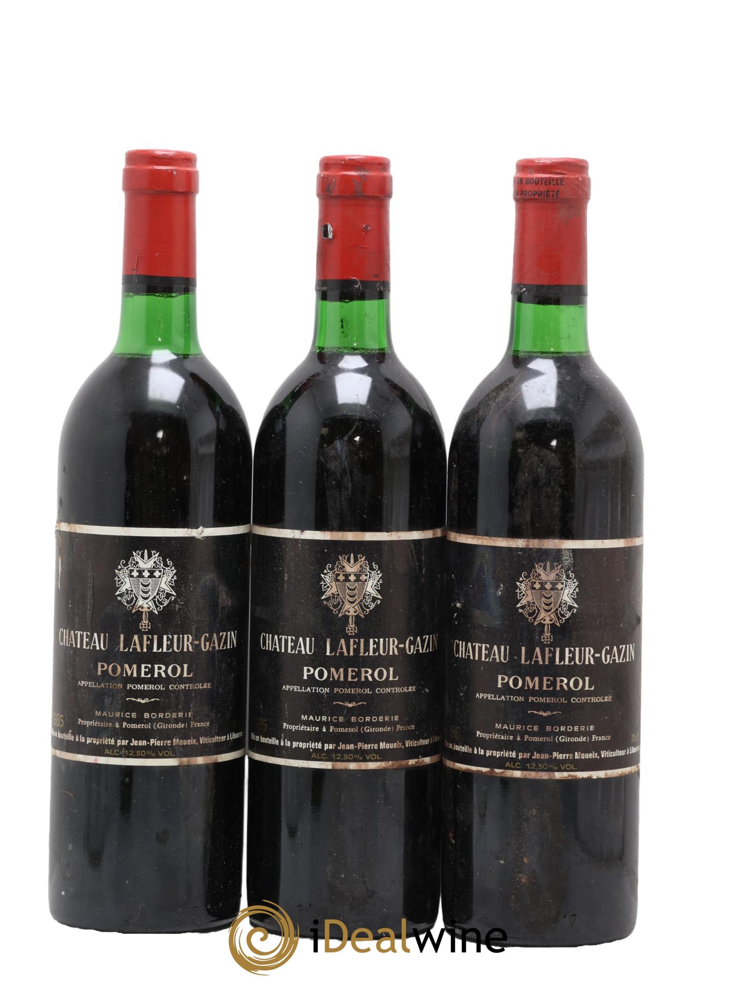 Château Lafleur-Gazin 1985 - Lot of 3 bottles - 0
