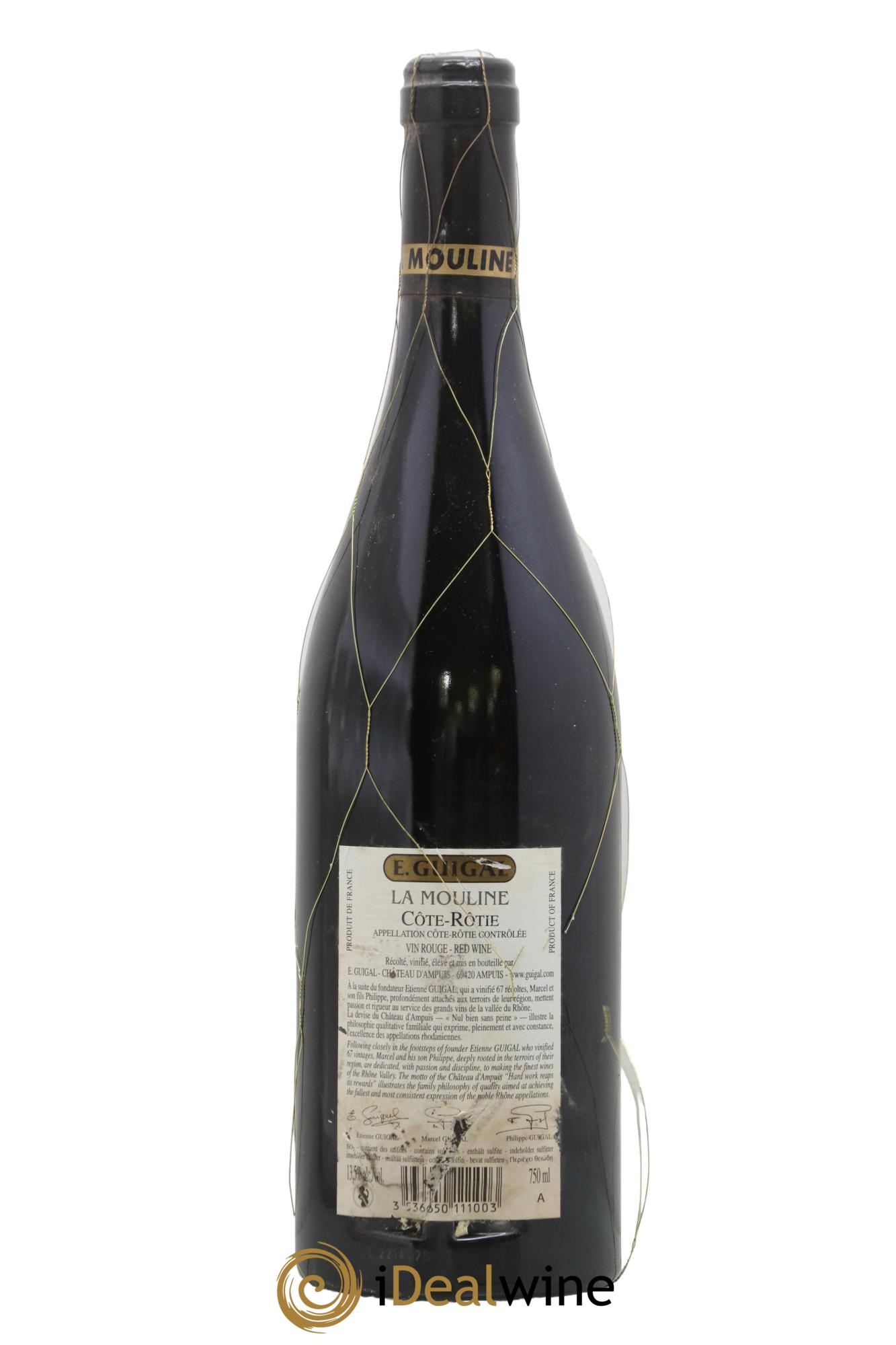 Côte-Rôtie La Mouline Guigal 2010 - Posten von 1 Flasche - 1