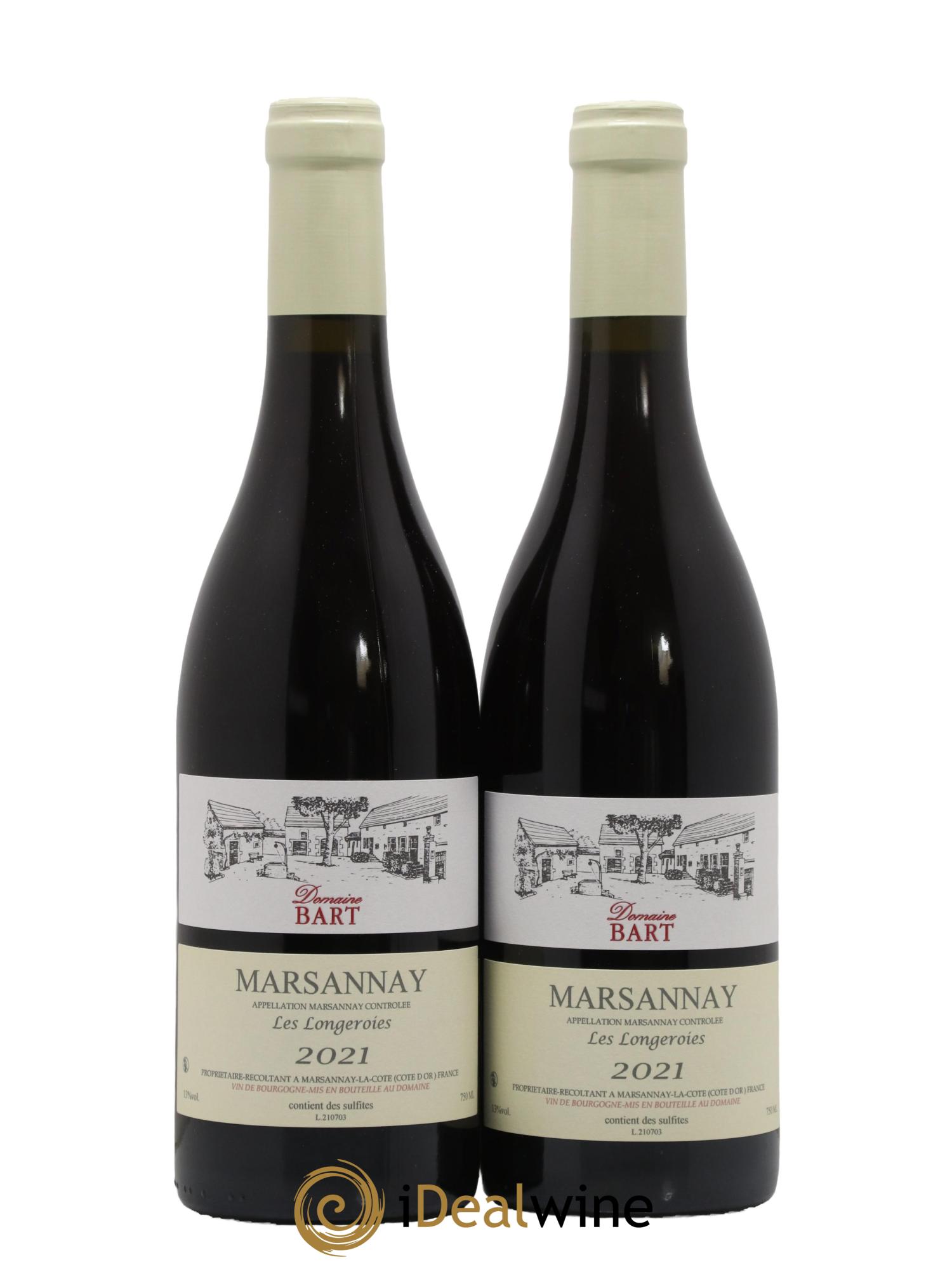 Marsannay Les Longeroies Bart (Domaine) 2021 - Lot de 2 bouteilles - 0