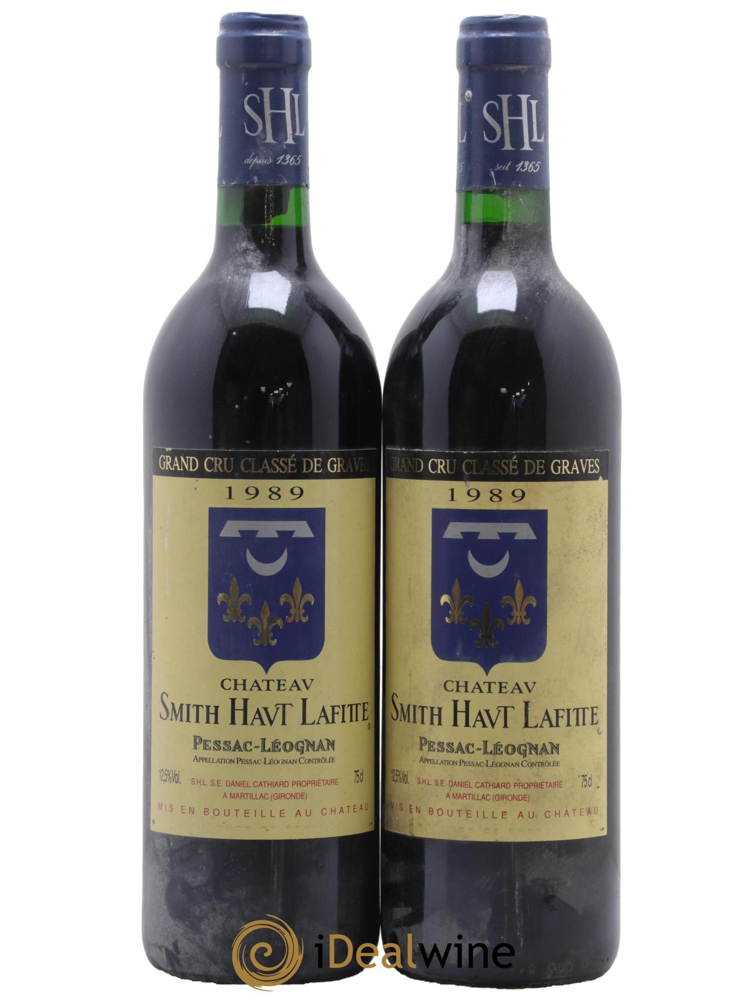 Château Smith Haut Lafitte Cru Classé de Graves 1989 - Lot de 2 bouteilles - 0