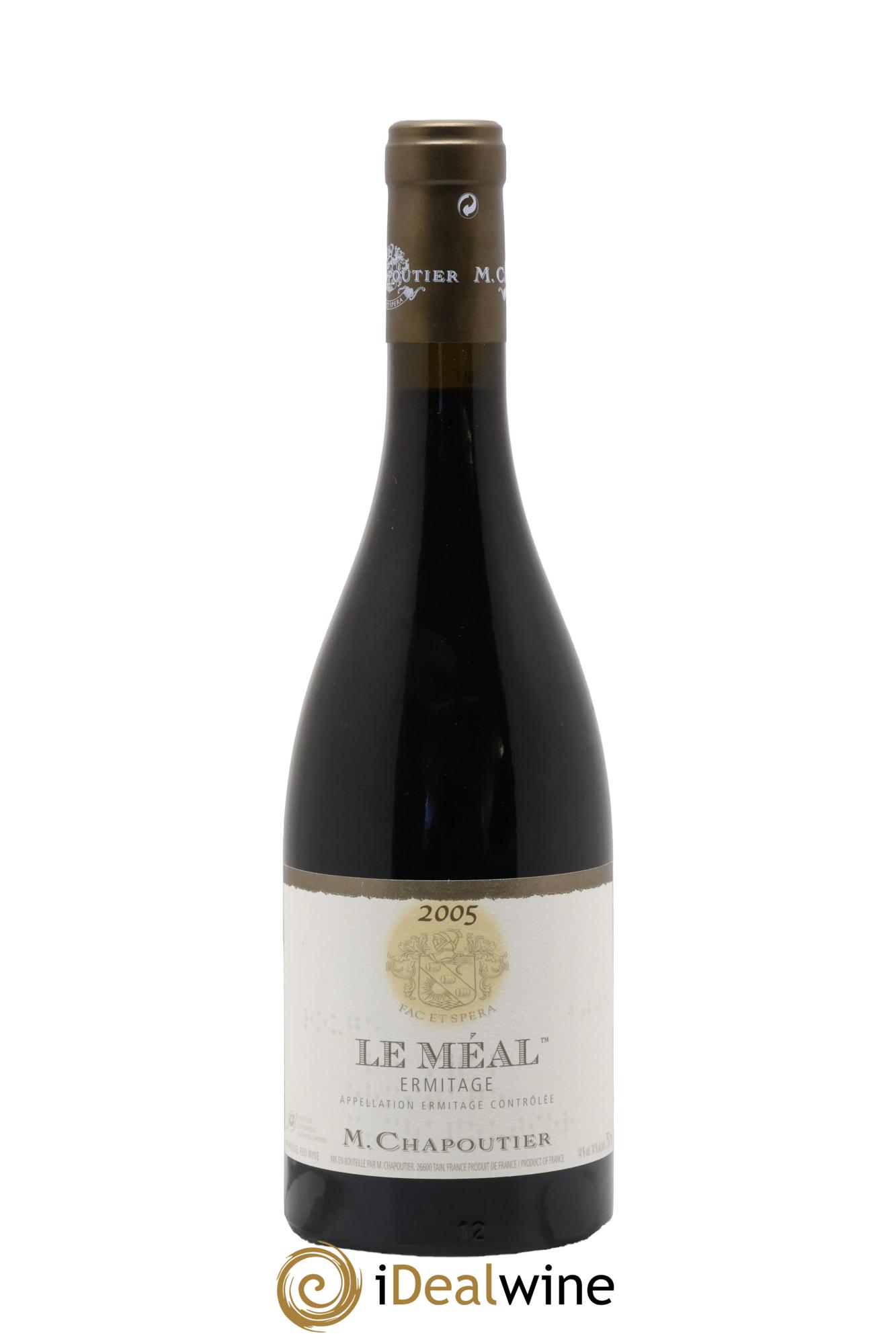 Hermitage Ermitage Le Méal Chapoutier 2005 - Posten von 1 Flasche - 0