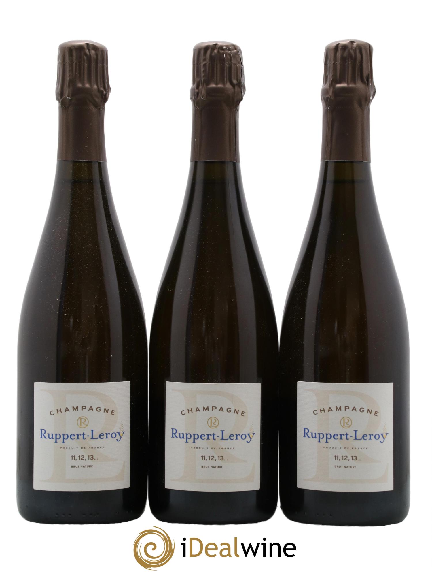 Brut Nature 11,12,13... Ruppert-Leroy - Lot de 3 bouteilles - 0