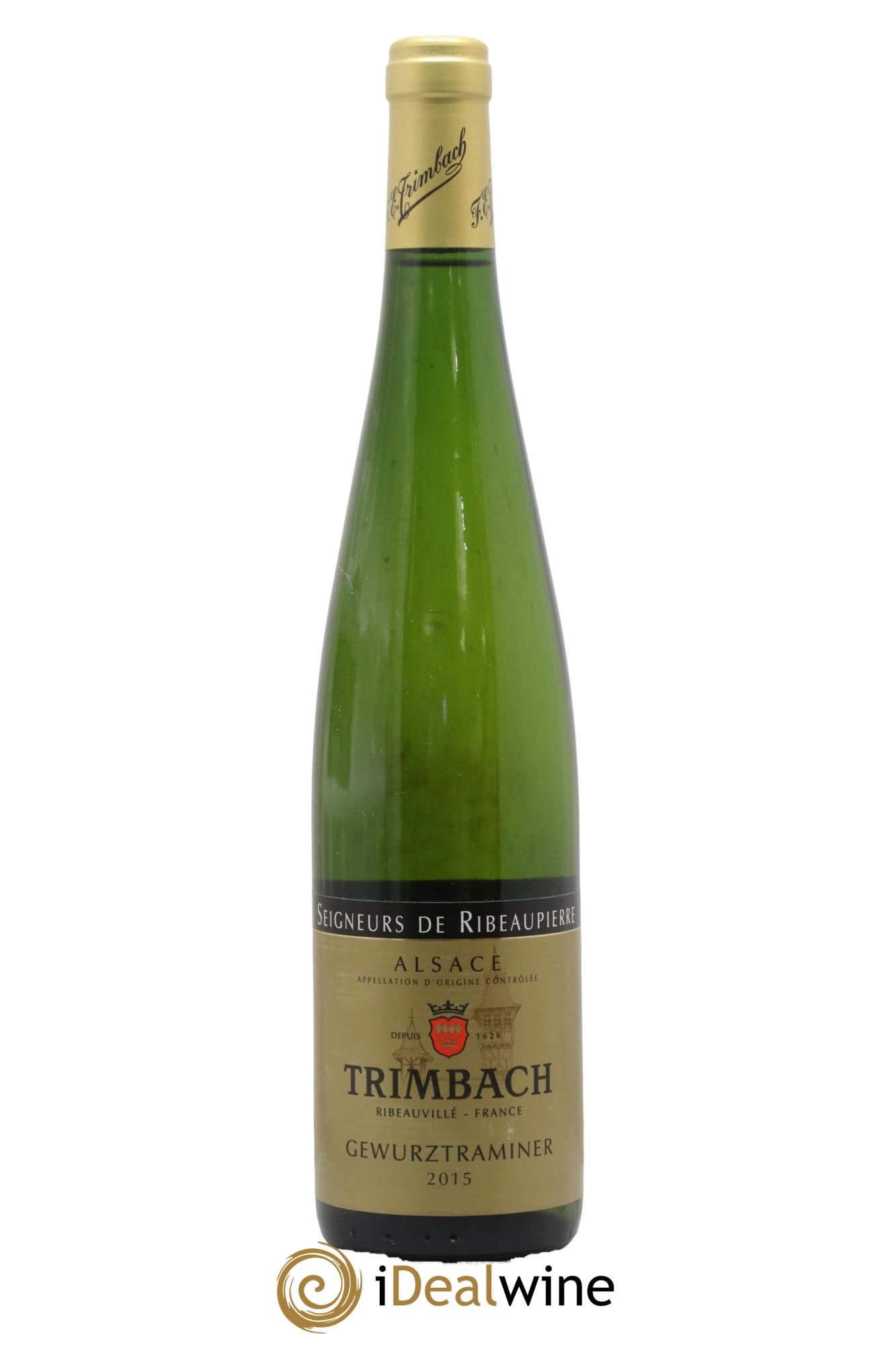 Alsace Gewurztraminer Seigneurs de Ribeaupierre Trimbach (Domaine) 2015 - Lot of 1 bottle - 0