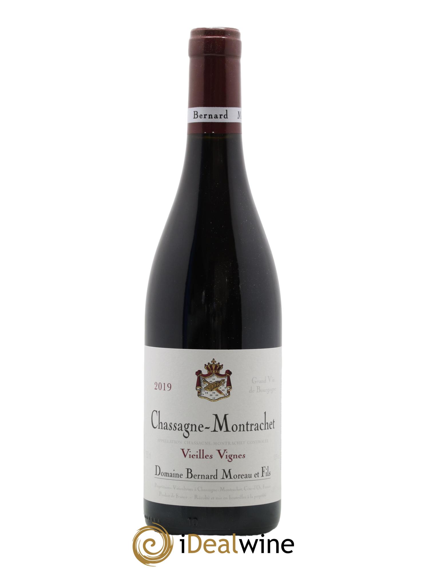 Chassagne-Montrachet Vieilles Vignes Bernard Moreau et Fils (Domaine) 2019 - Lot de 1 bouteille - 0