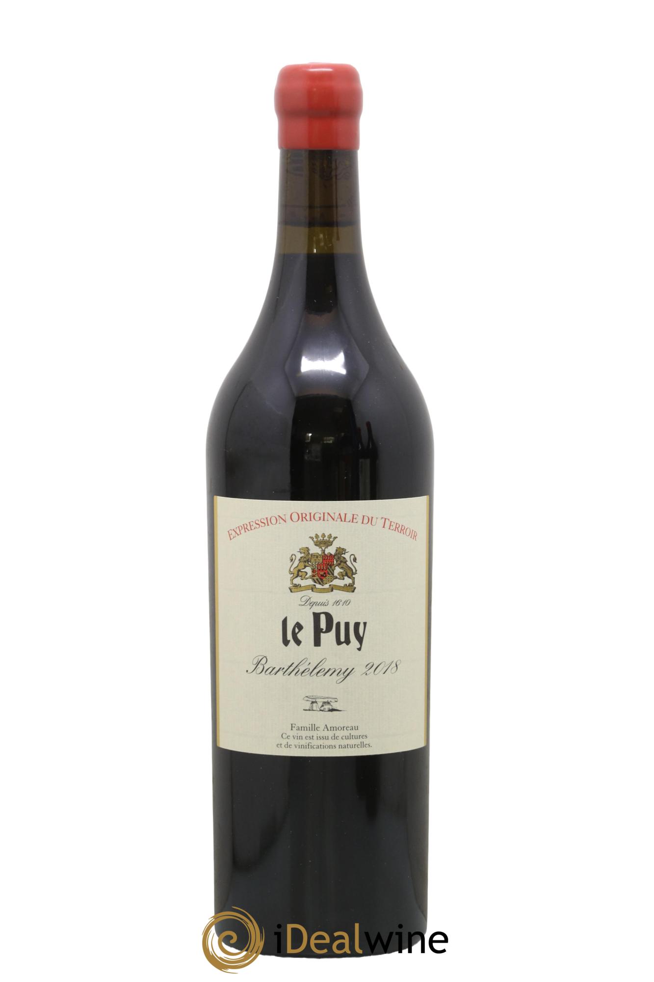 Le Puy - Cuvée Barthélemy 2018 - Lot de 1 bouteille - 0