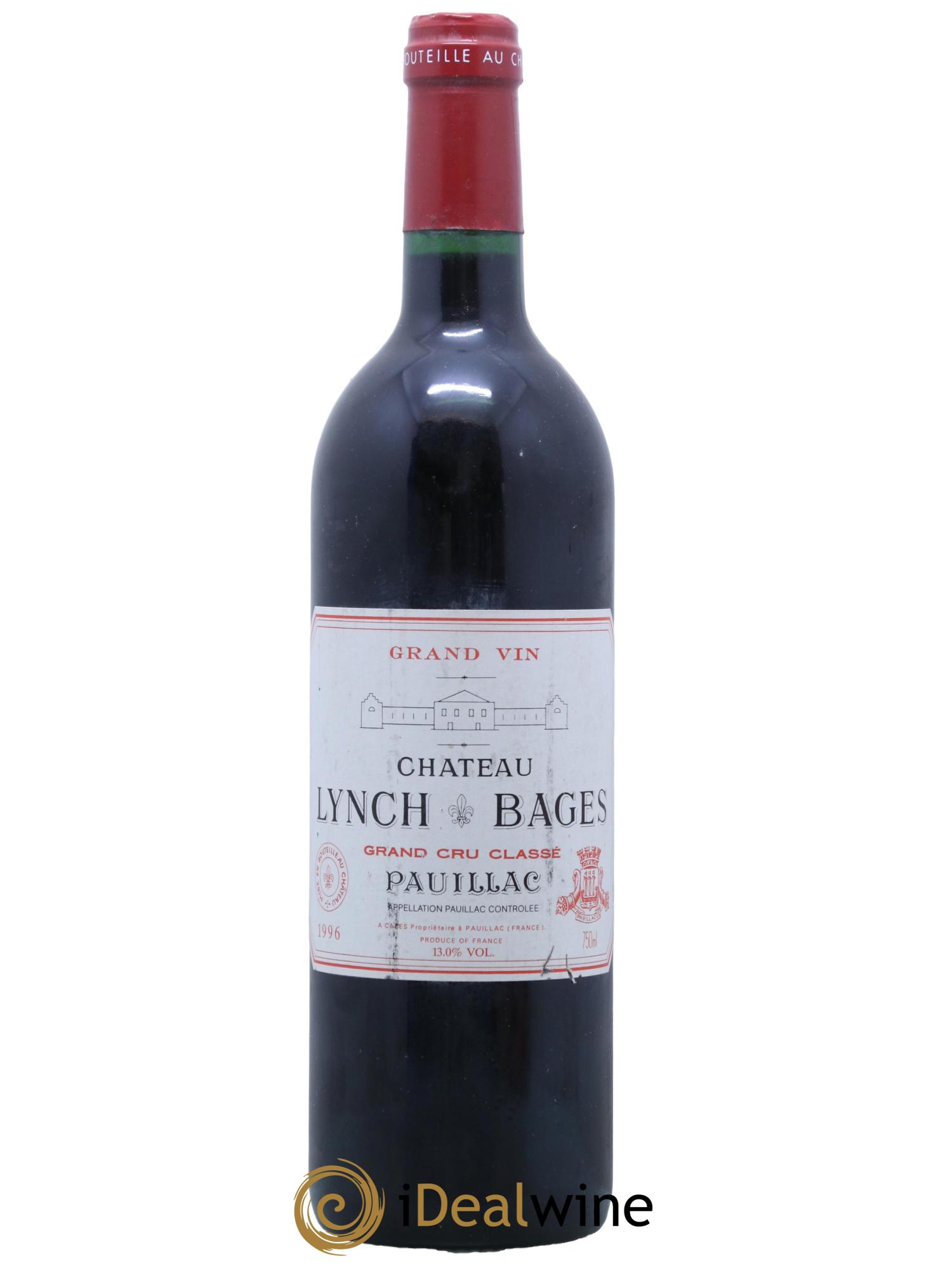 Château Lynch Bages 5ème Grand Cru Classé 1996 - Lot de 1 bouteille - 0