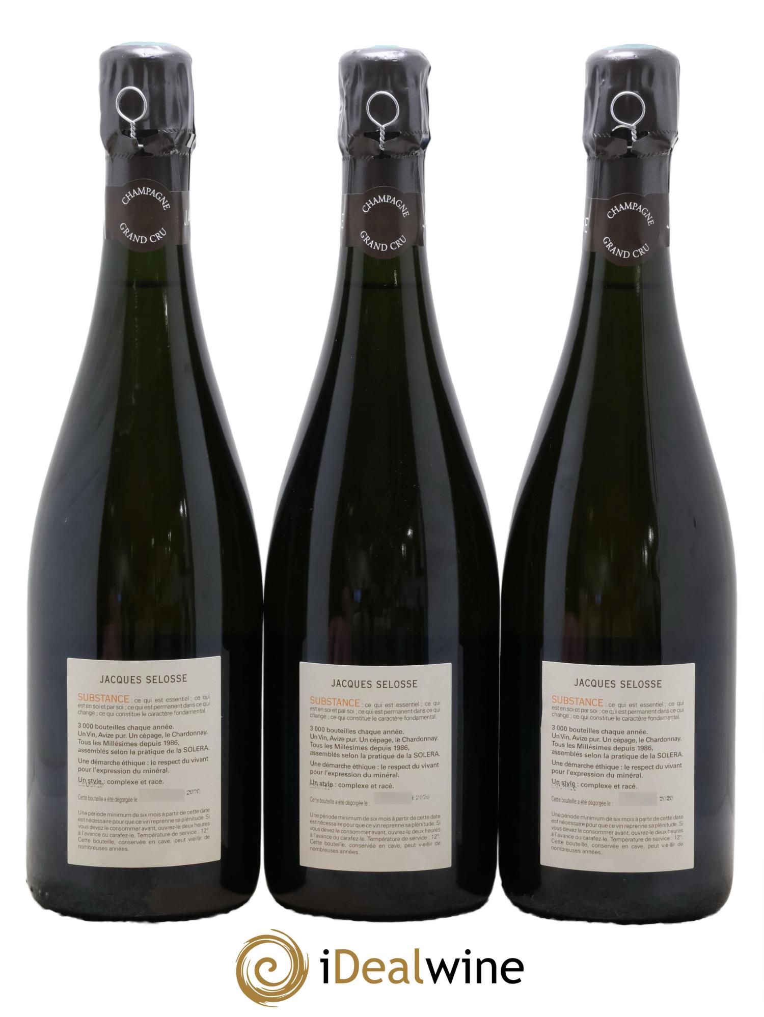 Substance Jacques Selosse - Lot of 3 bottles - 1
