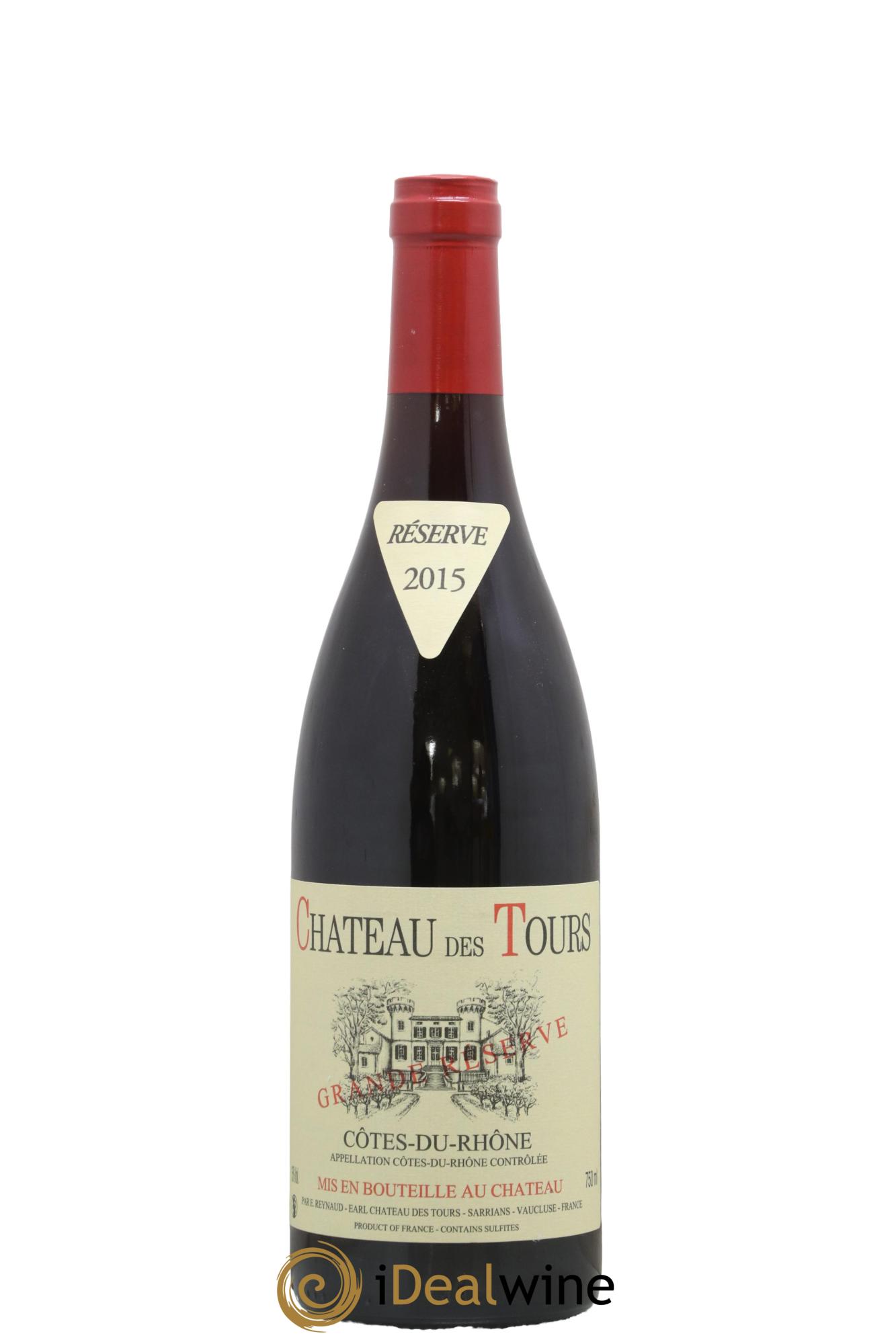 Côtes-du-Rhône Château des Tours Grande Réserve Emmanuel Reynaud 2015 - Lot de 1 bouteille - 0