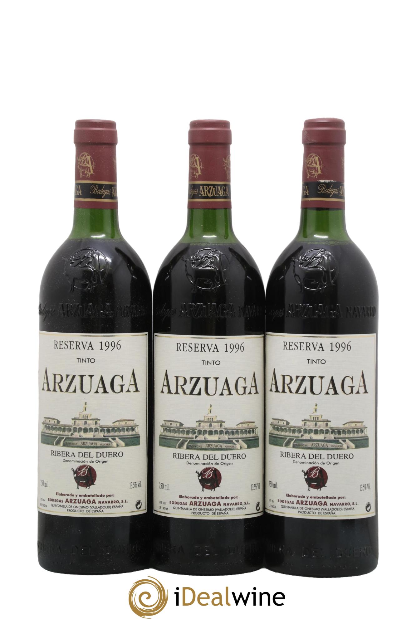 Ribera Del Duero DO Reserva Arzuaga 1996 - Lot de 6 bouteilles - 2