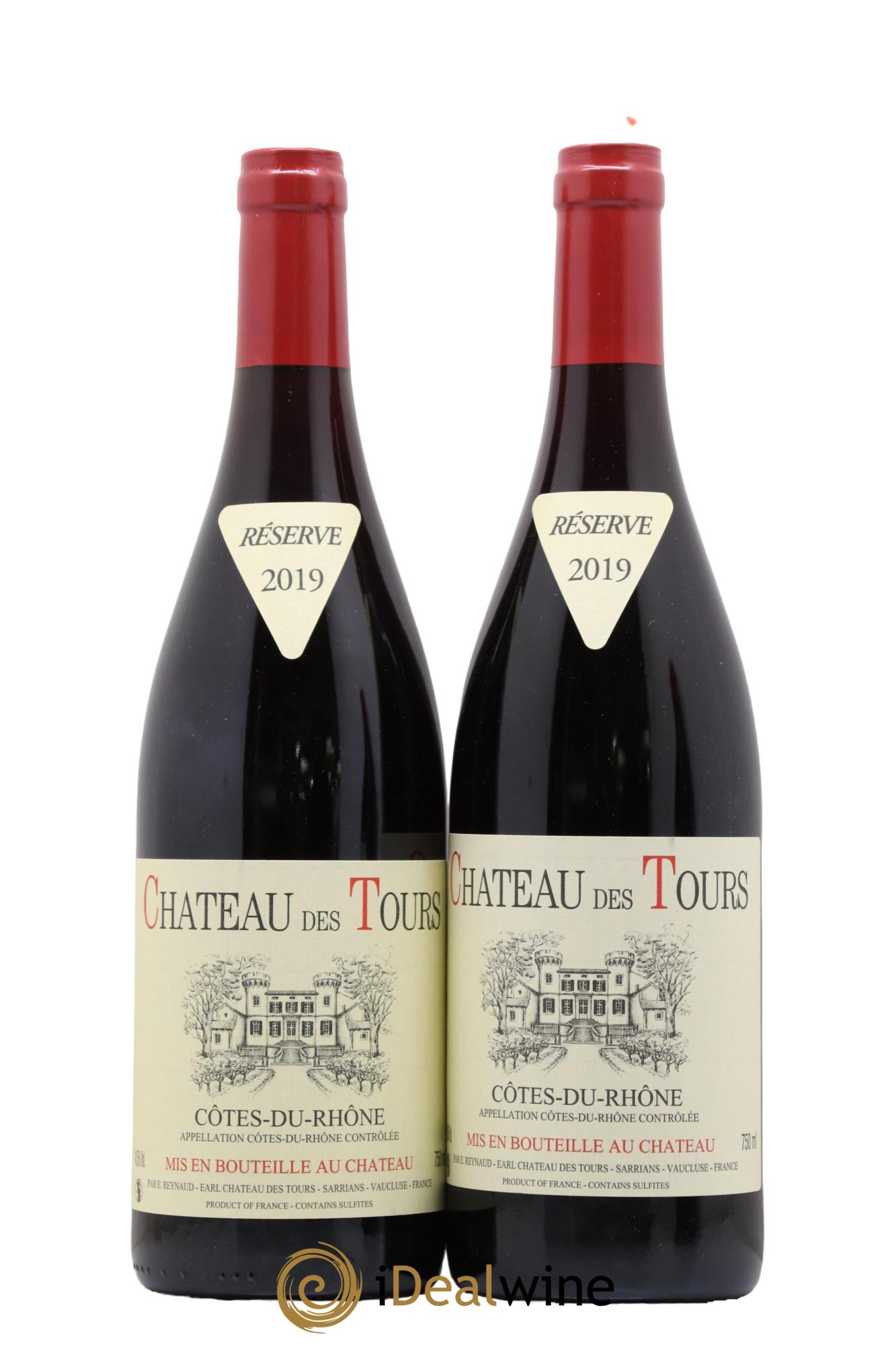 Côtes-du-Rhône Château des Tours Emmanuel Reynaud 2019 - Lot de 2 bouteilles - 0