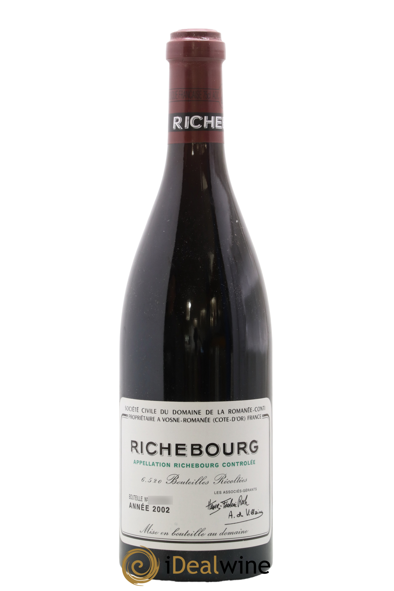 Richebourg Grand Cru Domaine de la Romanée-Conti 2002 - Lotto di 1 bottiglia - 0