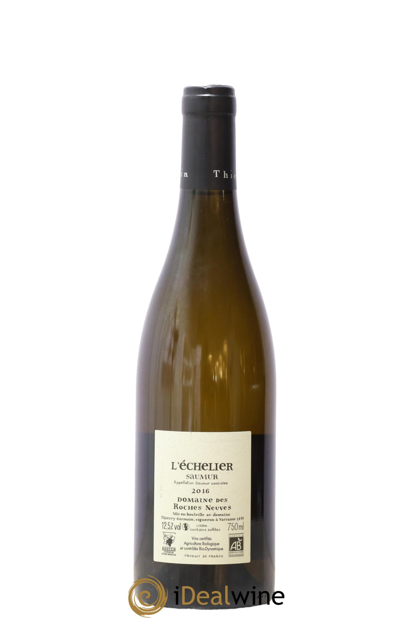 Saumur l'Echelier Domaine des Roches Neuves - Thierry Germain 2016 - Lot de 1 bouteille - 1