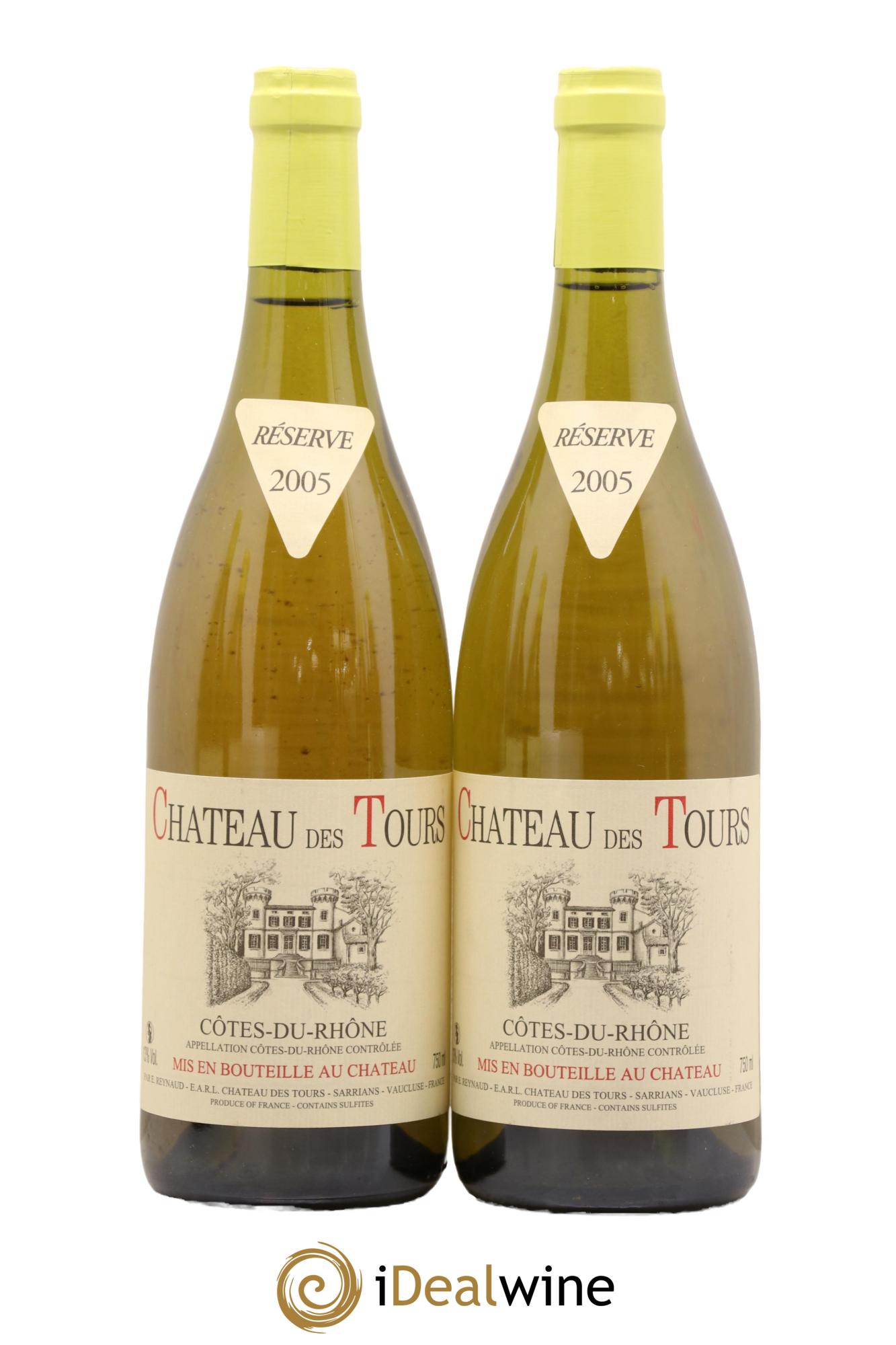 Côtes-du-Rhône Château des Tours Emmanuel Reynaud 2005 - Lot de 2 bouteilles - 0