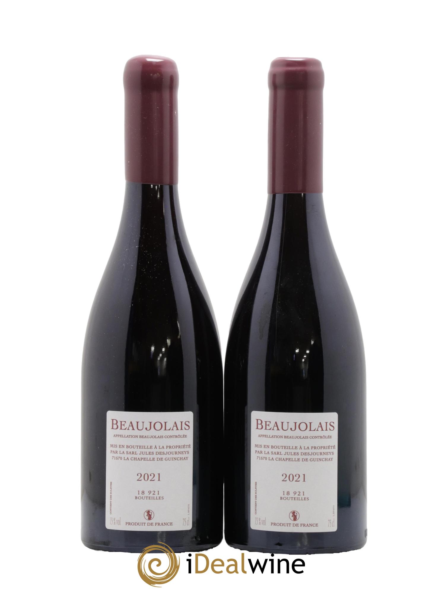 Beaujolais Je M'Applique Jules Desjourneys 2021 - Lot de 2 bouteilles - 1