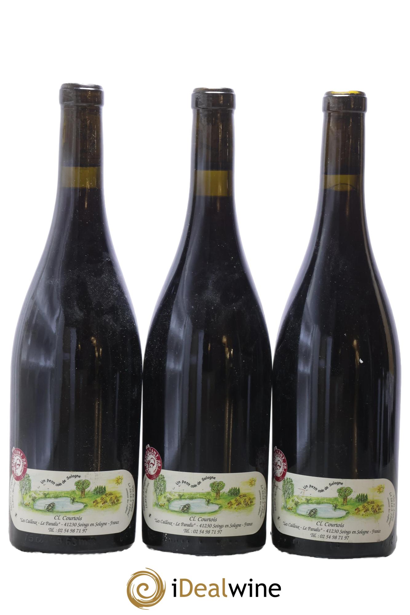 Vin de France Racines Les Cailloux du Paradis - Claude Courtois 2018 - Lot of 3 bottles - 1