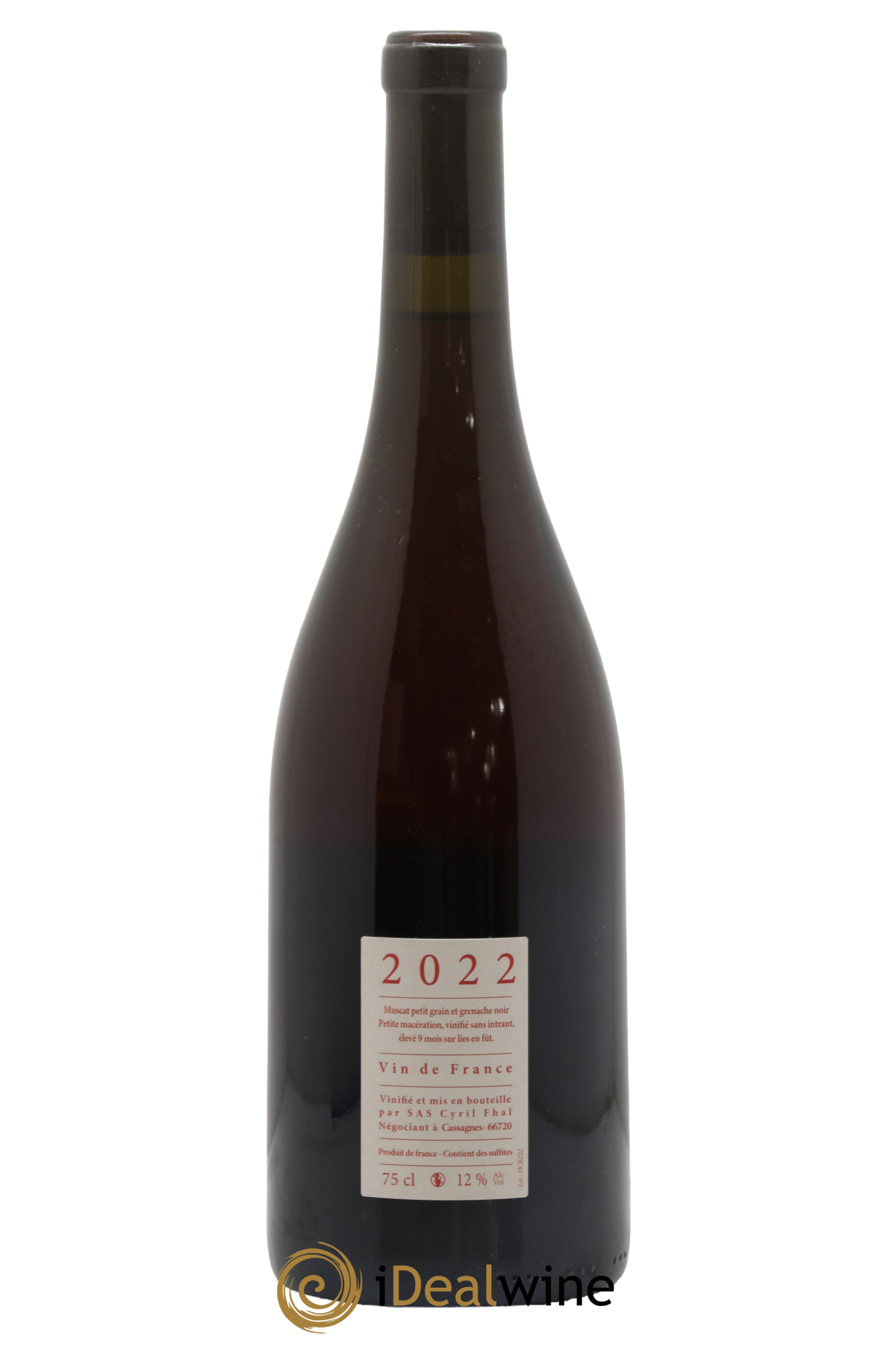 Vin de France Le Rouge Et Le Blanc Cyril Fhal 2022 - Lot of 1 bottle - 1
