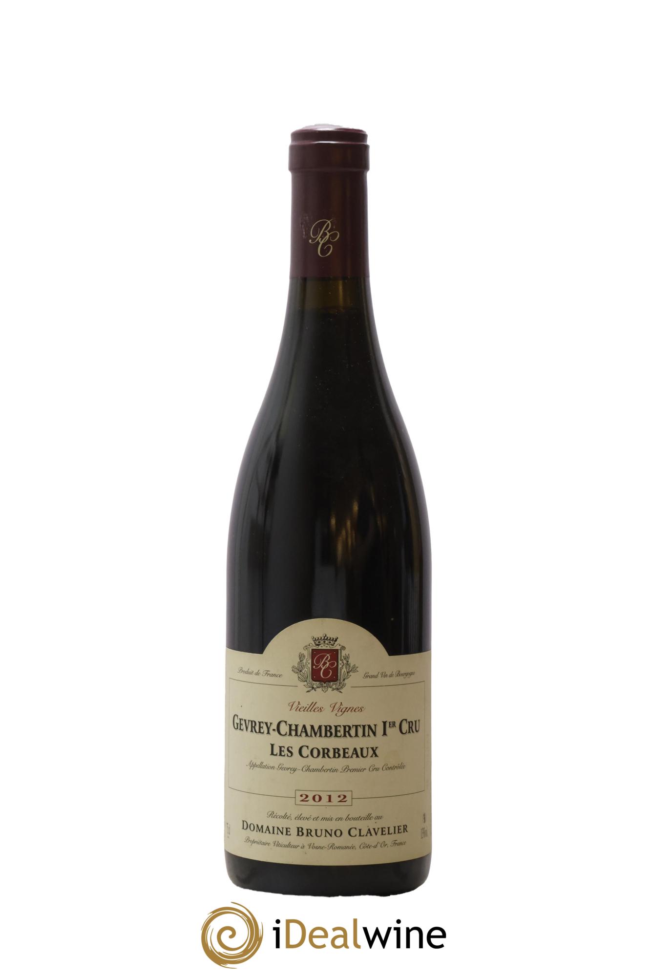 Gevrey-Chambertin 1er Cru Les Corbeaux Vieilles Vignes Bruno Clavelier 2012 - Lot de 1 bouteille - 0