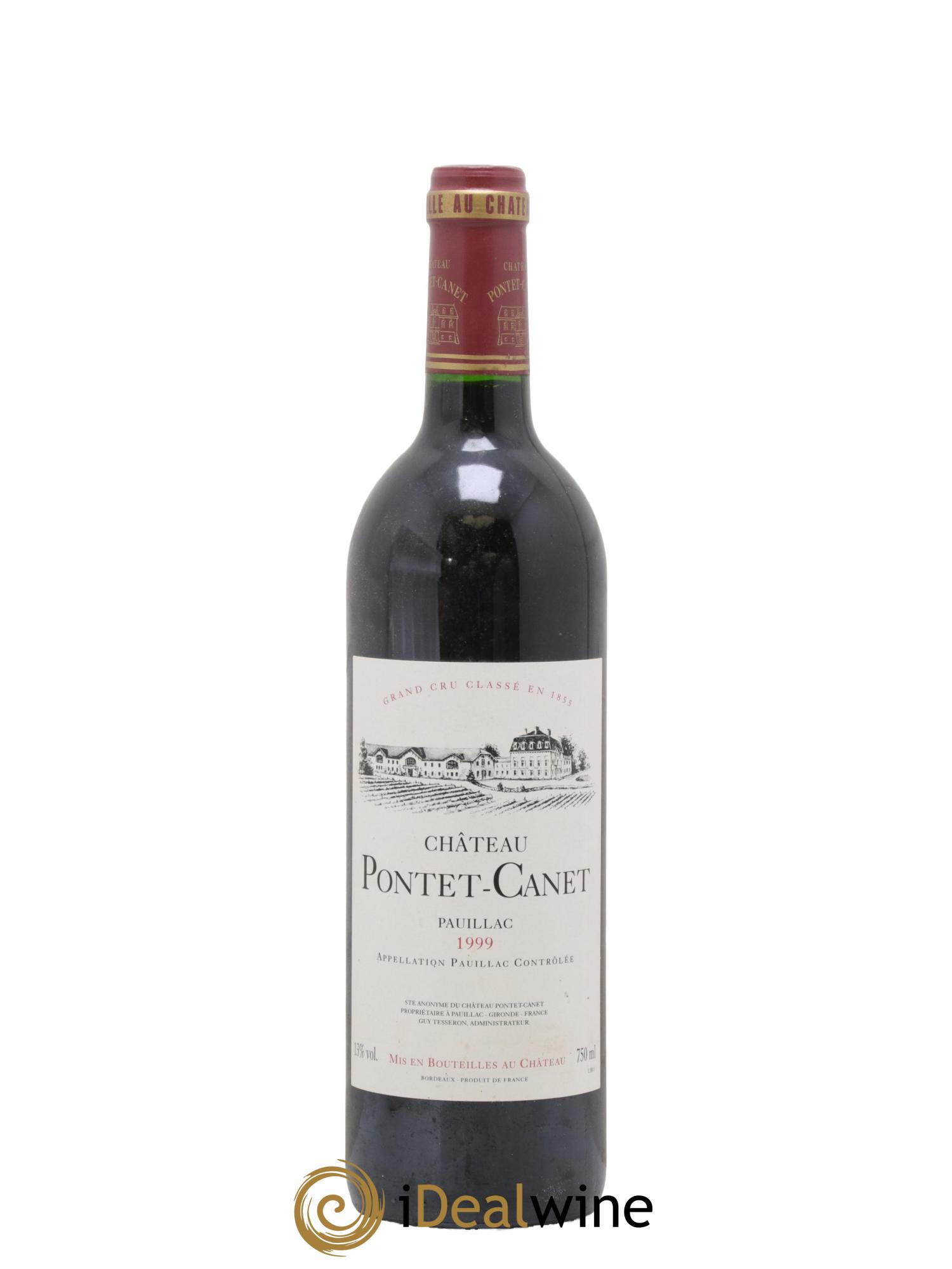 Château Pontet Canet 5ème Grand Cru Classé 1999 - Lot de 1 bouteille - 0