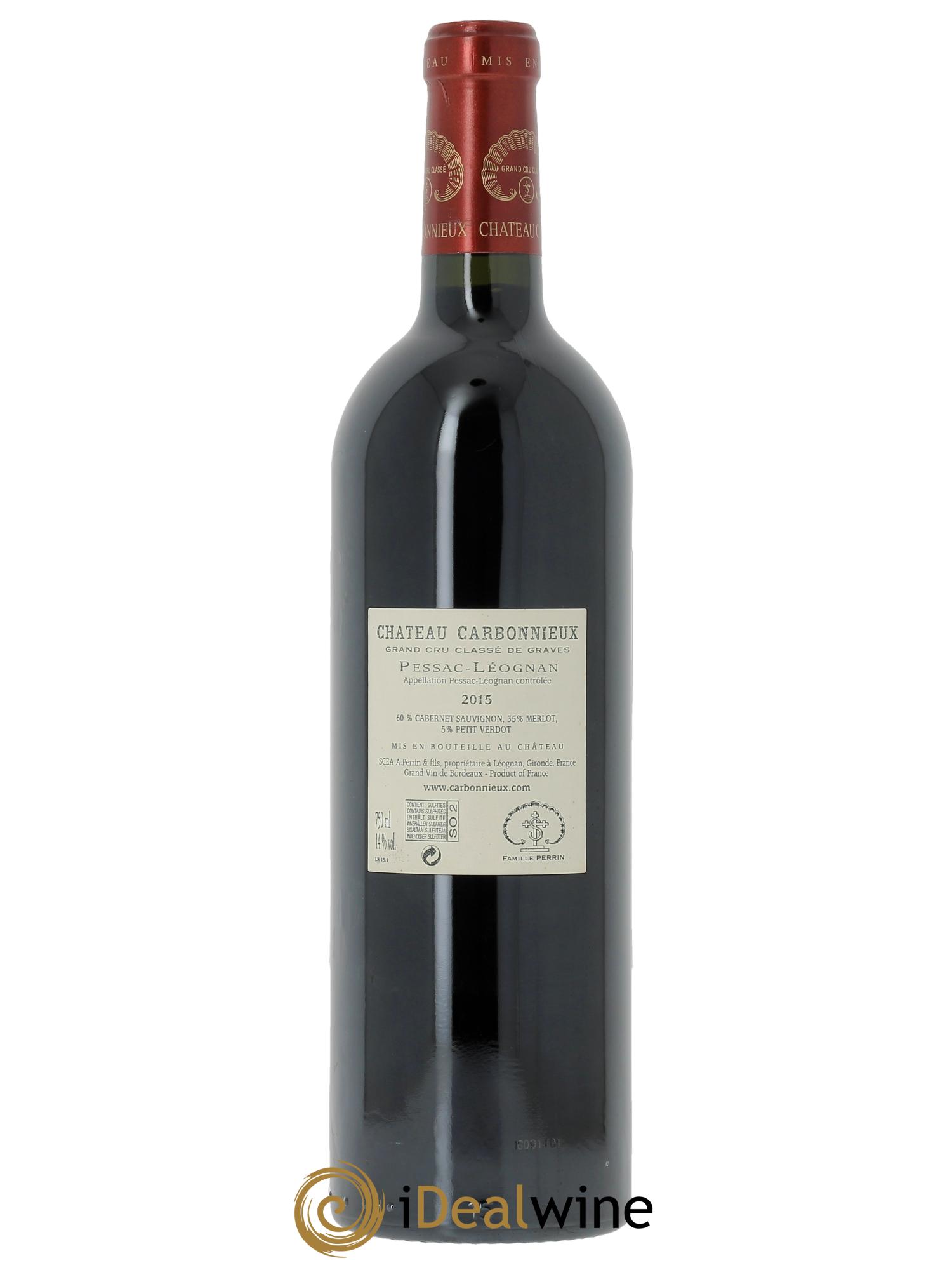 Château Carbonnieux Cru Classé de Graves  2015 - Lot de 1 bouteille - 1